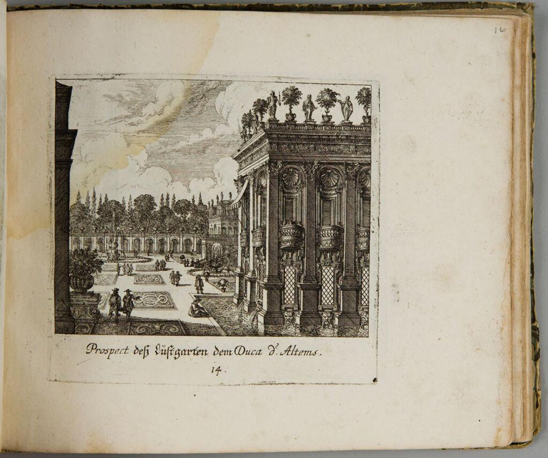 View of the Garden of the Dukeof Altems by Melchior KÃ¼sel