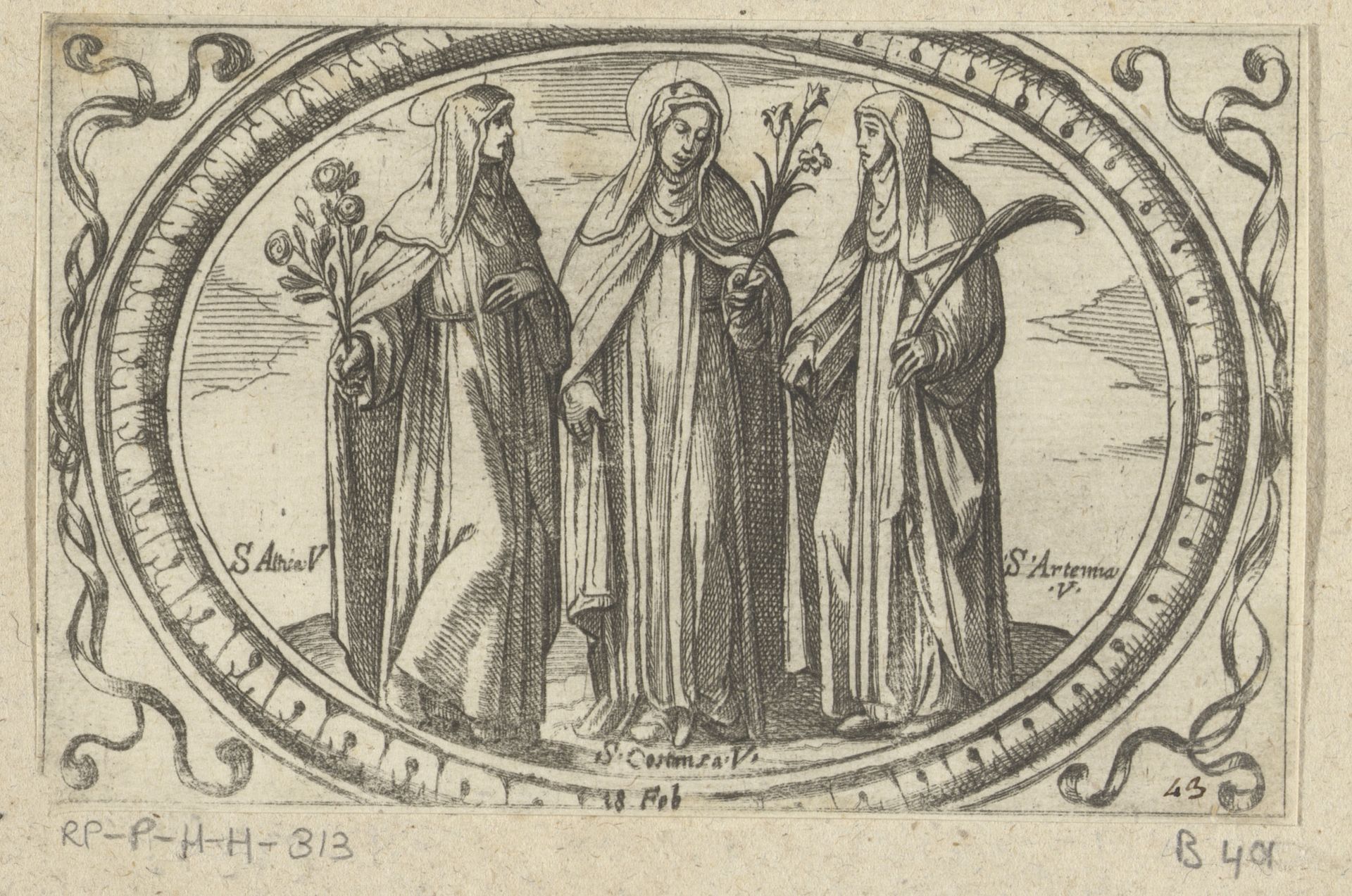 H. Attica, H. Constanza en H. Artemia by Antonio Tempesta