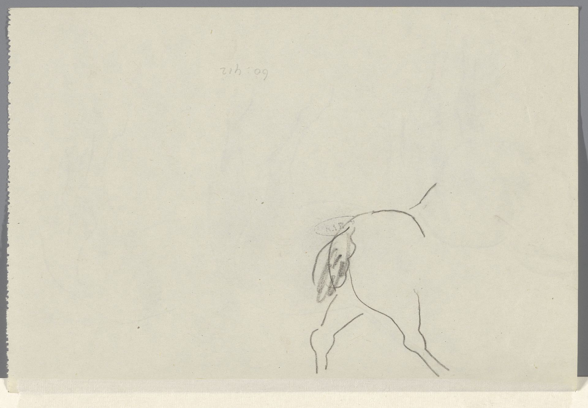 Achterste van een lopend paard by Leo Gestel