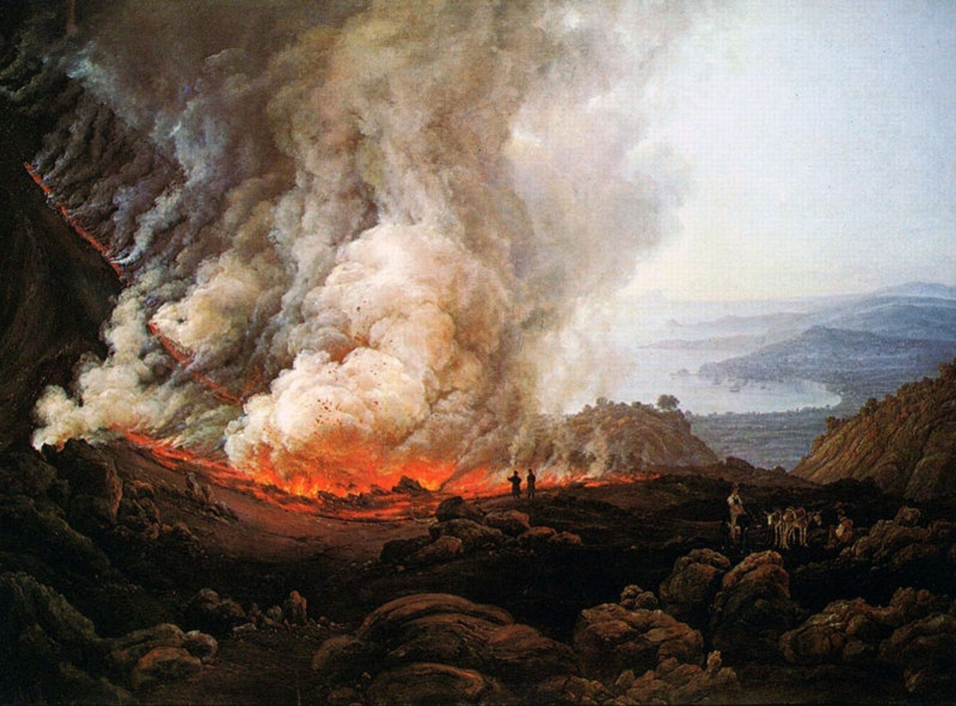 Eruption of Vesuvius by Johan Christian Dahl