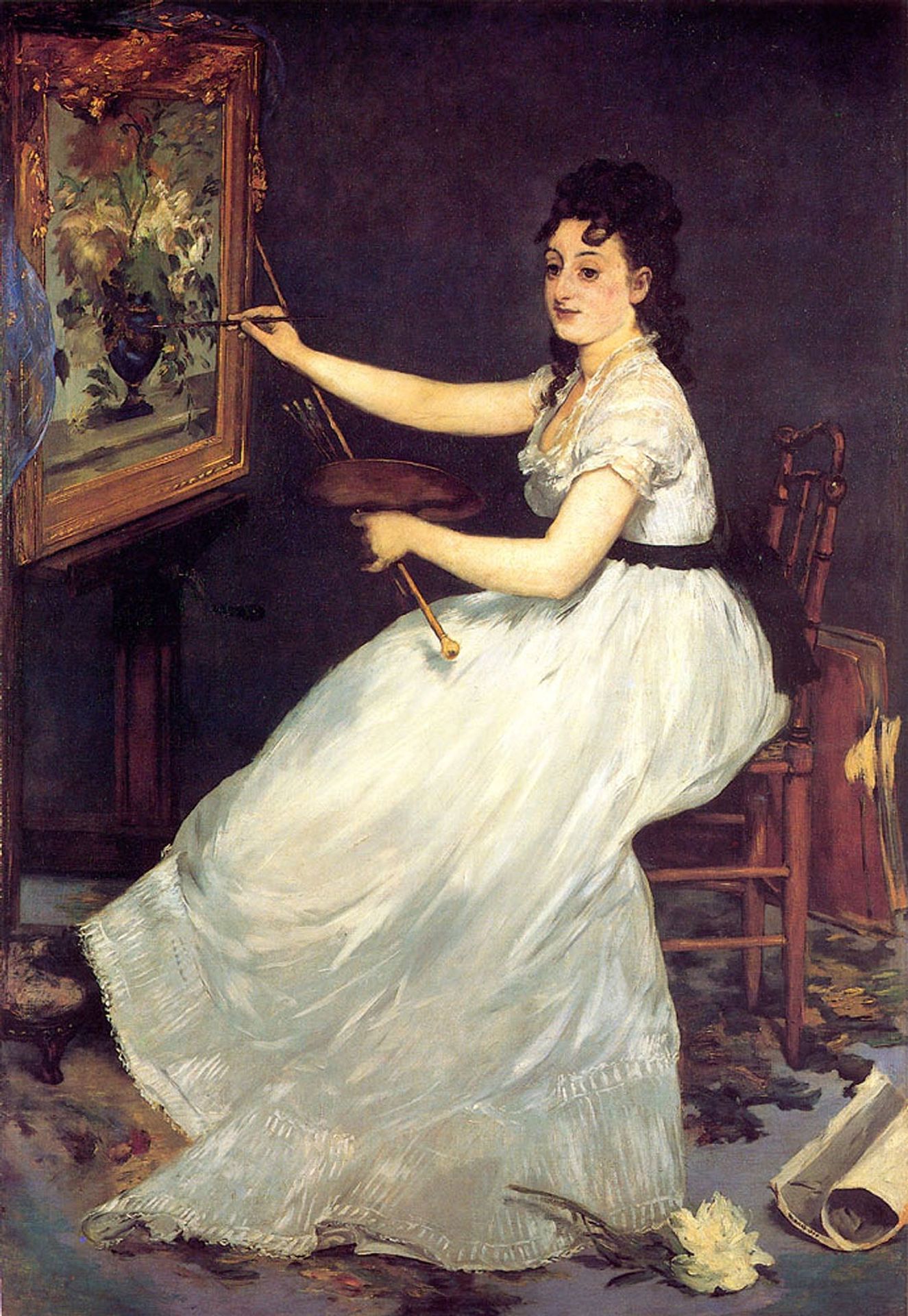 Portrait of Eva Gonzales by Edouard Manet