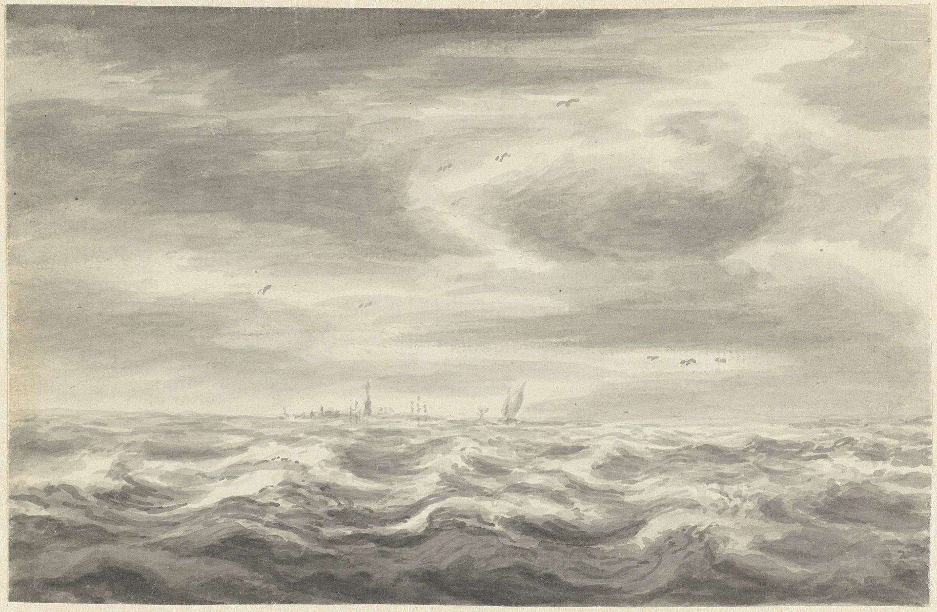 Zeegezicht by Pieter Idserts
