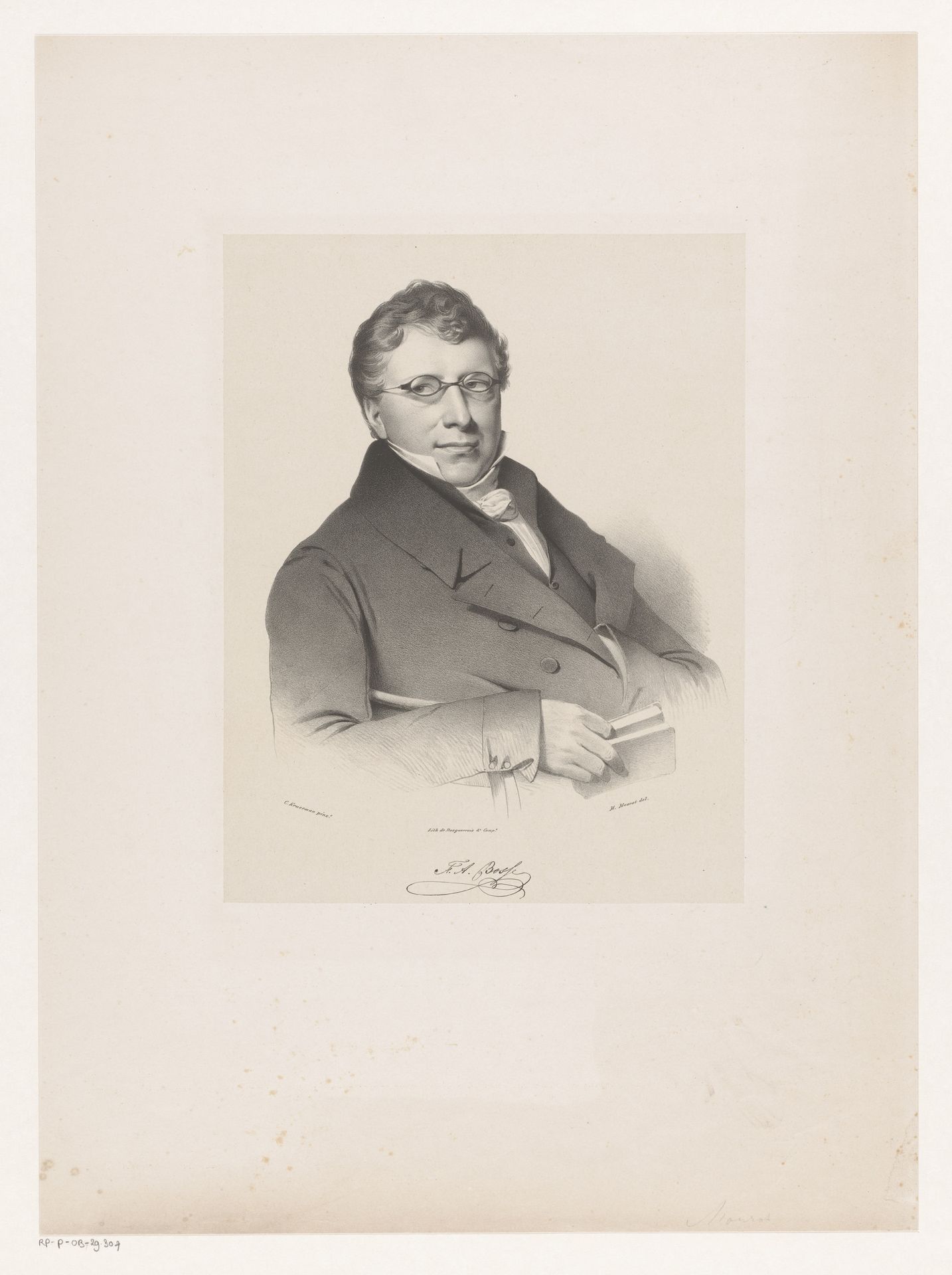 Portret F.A. Bosse by Michel Mourot