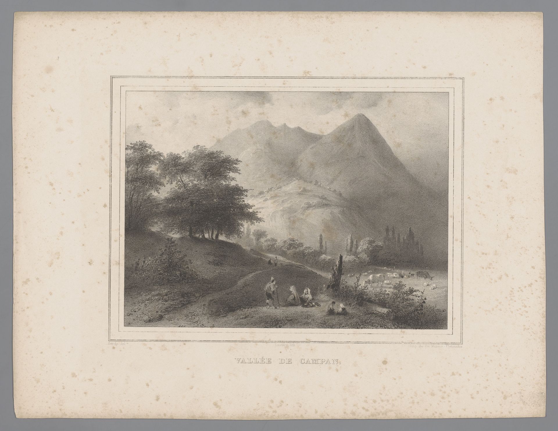 Herders in berglandschap by Paulus Lauters