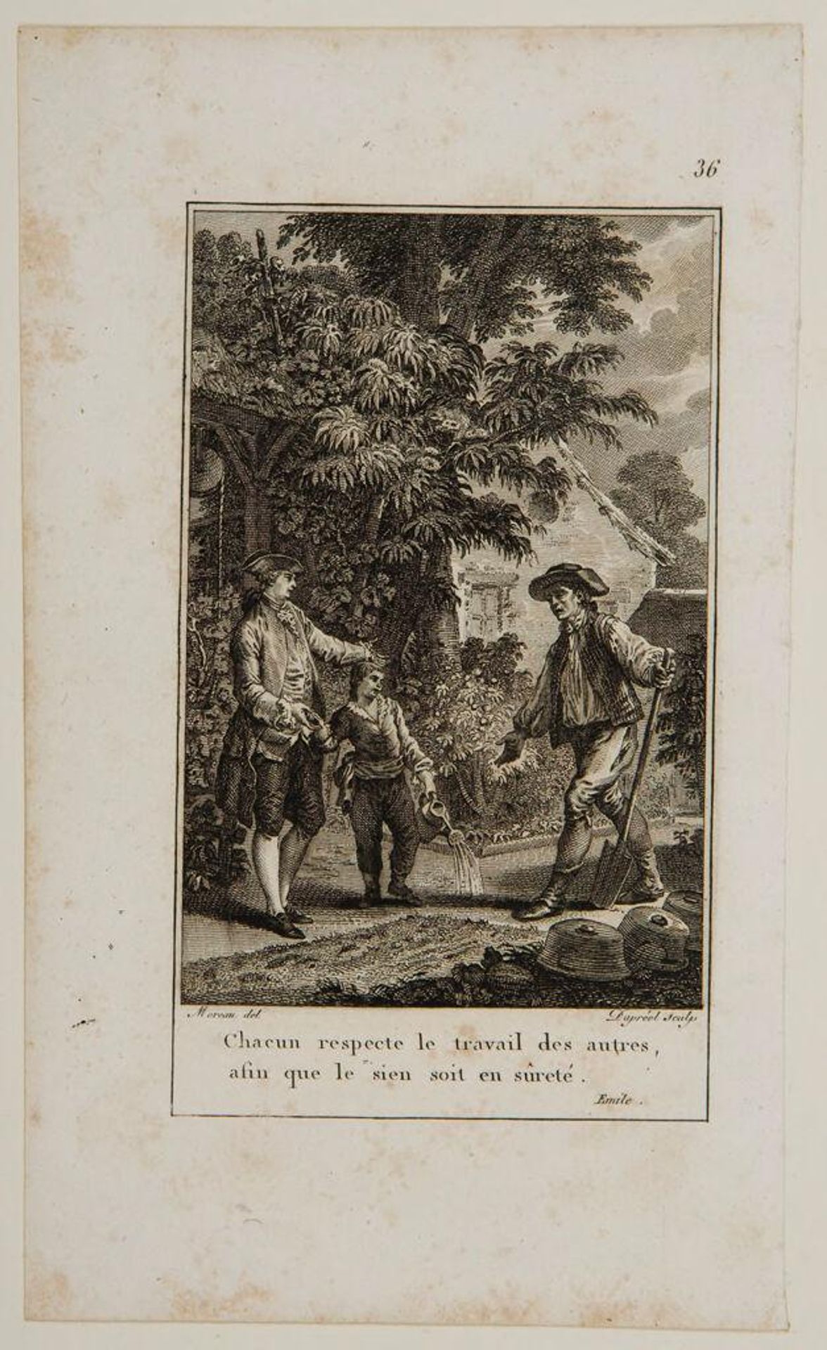 We respect the work of others as long as our own is secure by Jean Baptiste Michel DuprÃ©el