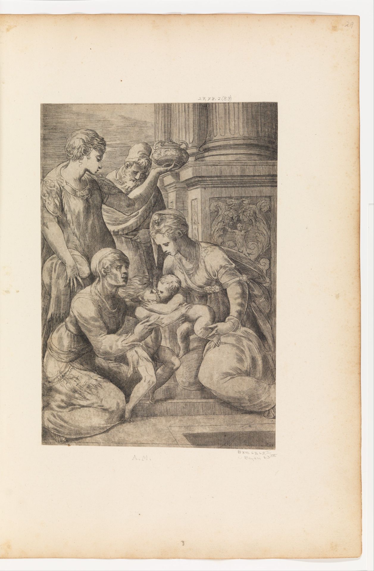 Holy Family with Saints by Andrea Schiavone (Andrea Meldola)