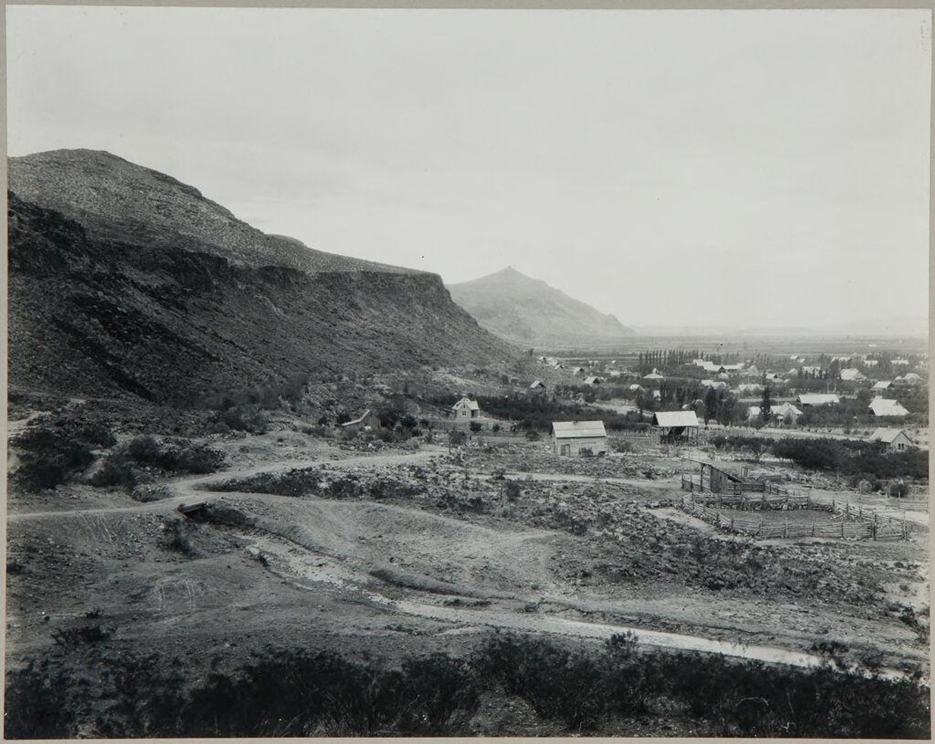 Hurricane Fault at Town of Hurricane, Utah by John K. Hillers
