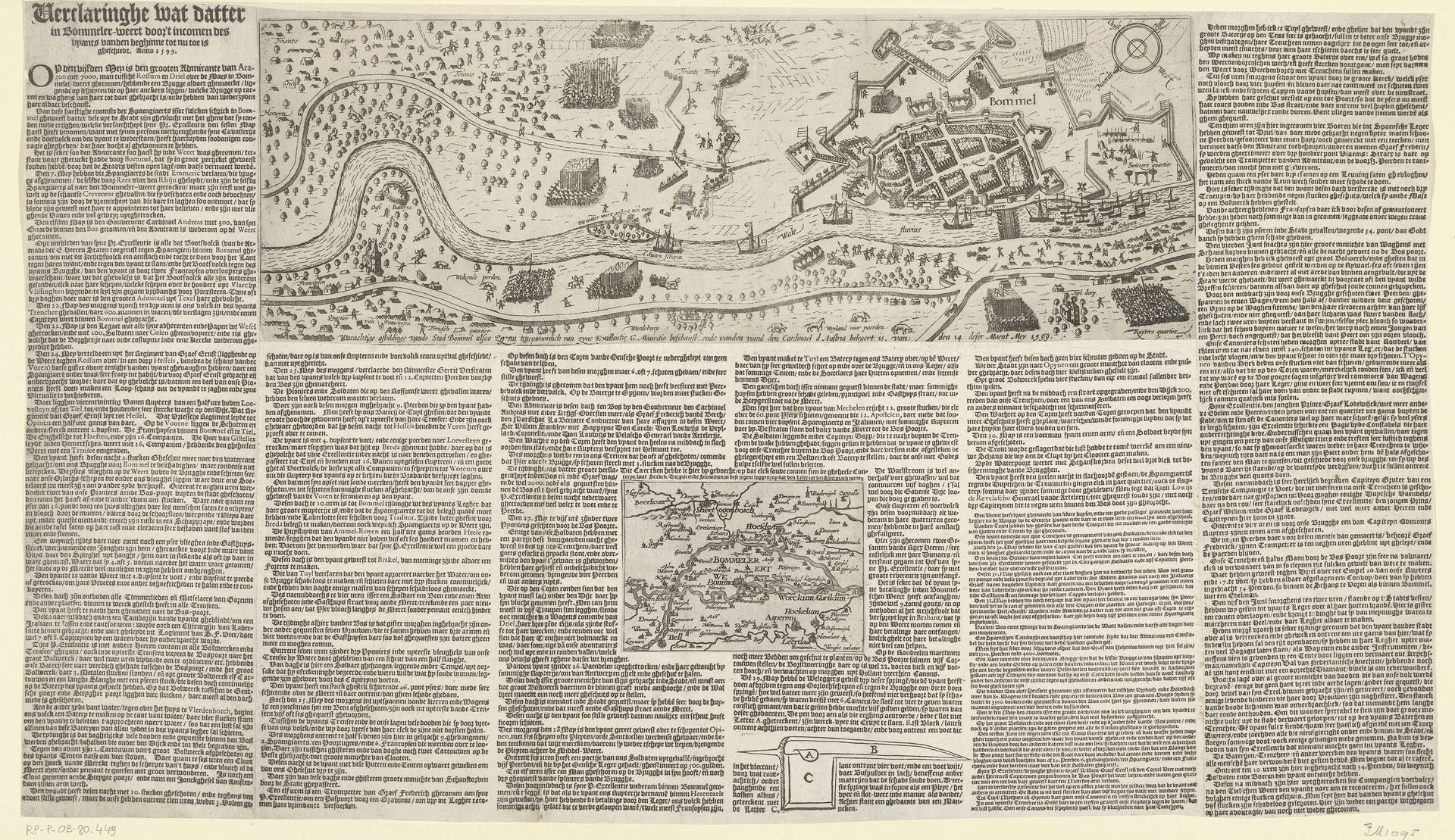 Belegering van Zaltbommel en andere sterkten in de Bommelerwaard, 1599 by Anonymous