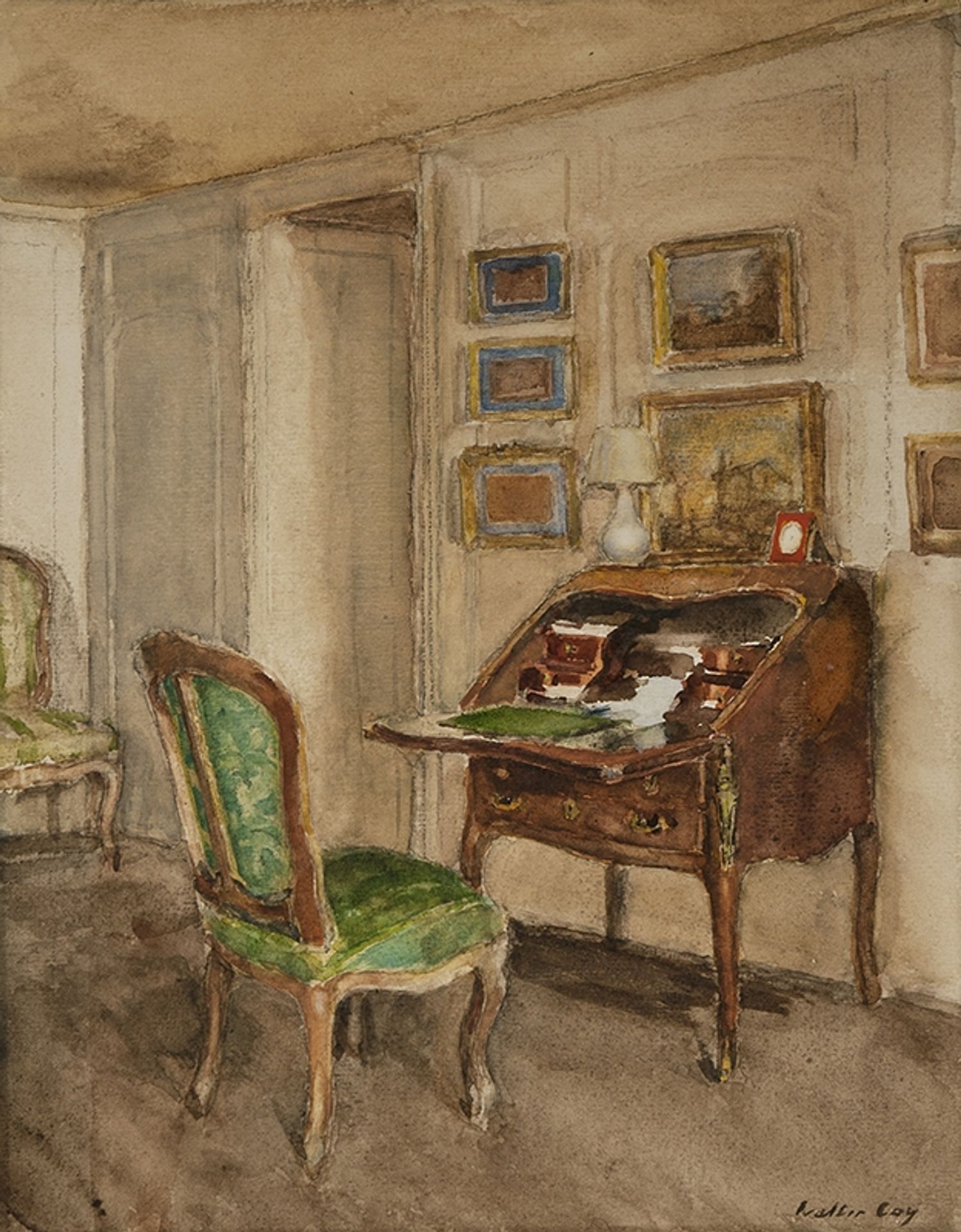 The Boudoir, Château du Bréau by Walter Gay