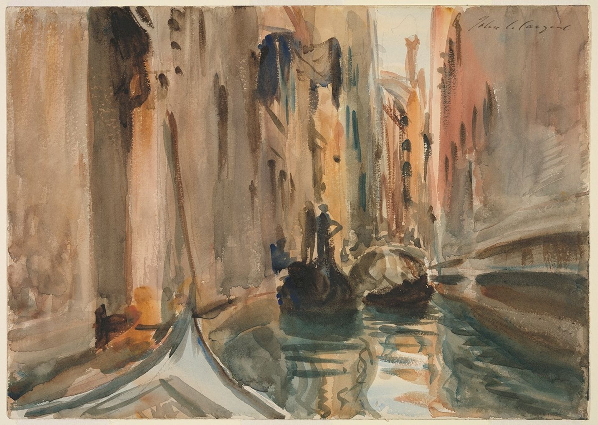 Rio di San Salvatore, Venice by John Singer Sargent
