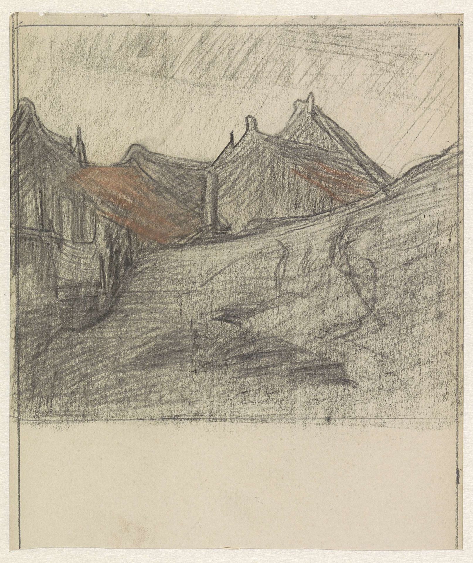 Groepje huizen by Jan Veth