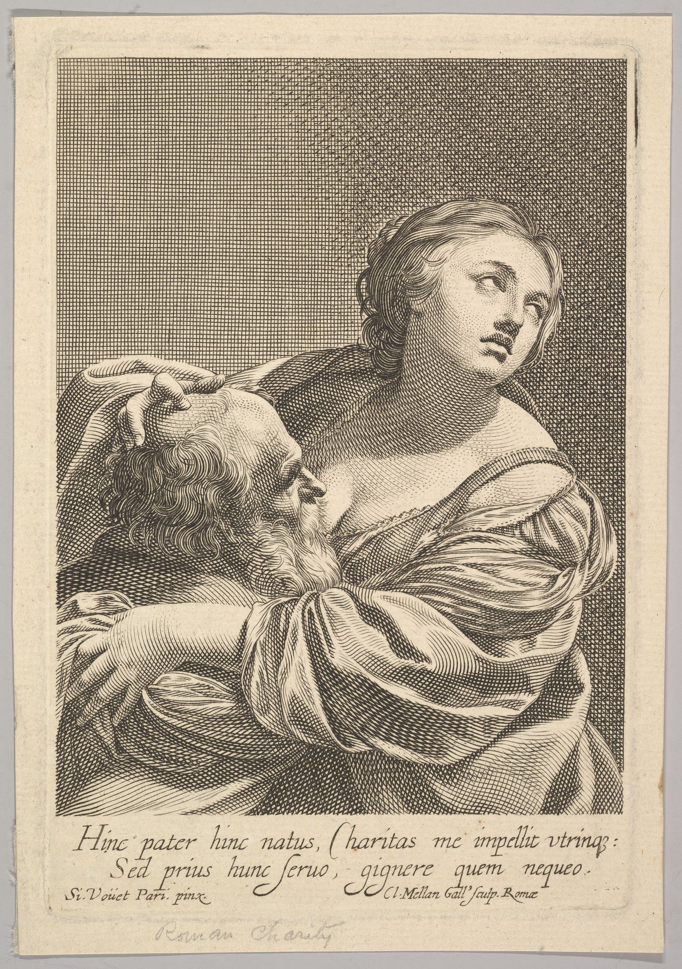 Roman Charity (La Charité romaine) by Claude Mellan