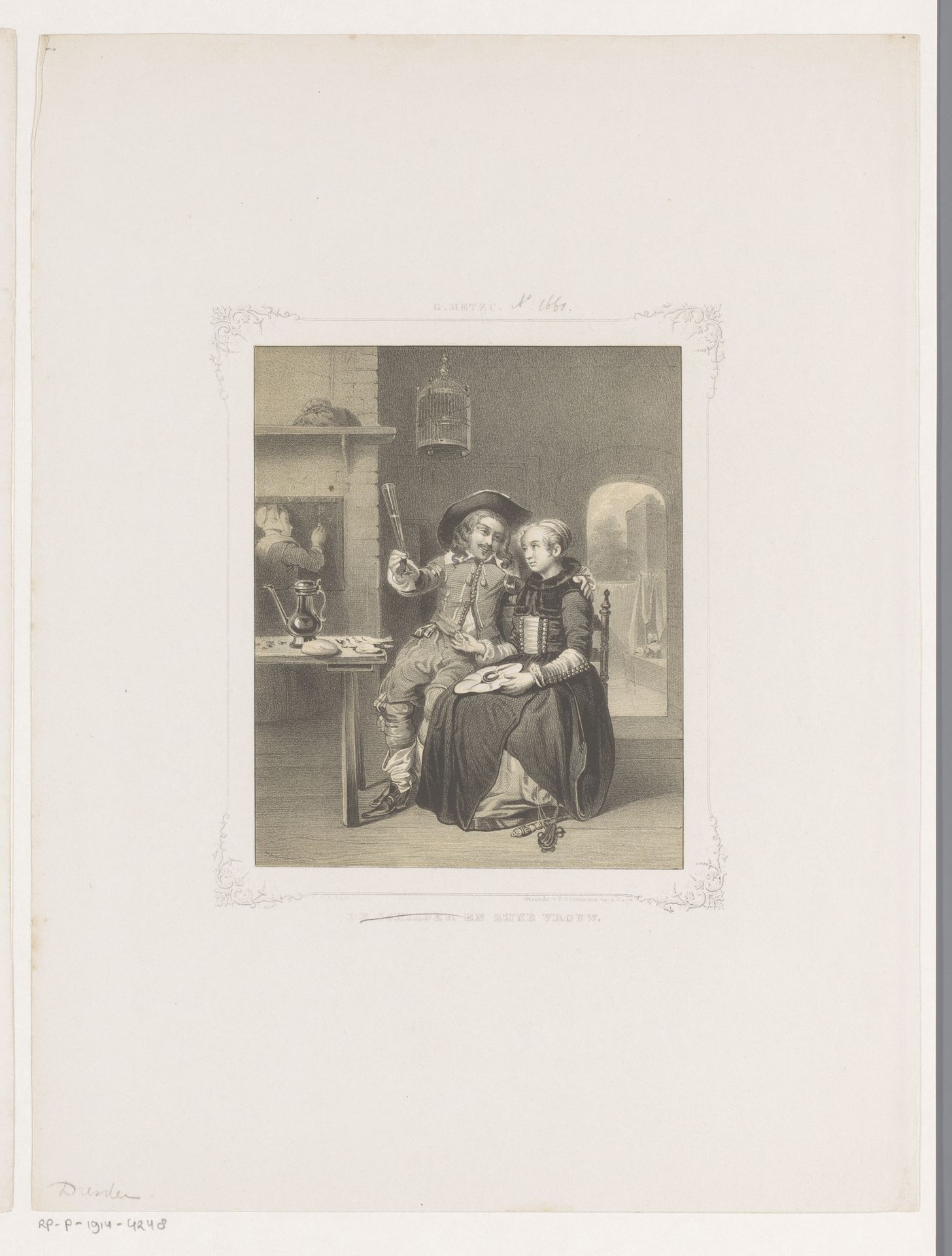 Schilder en zijn vrouw by Carel Christiaan Antony Last