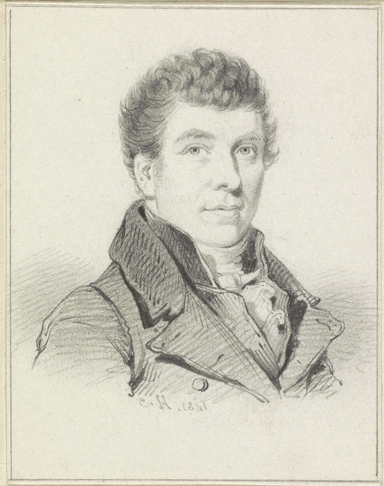 Portret van Willem Bartel van der Kooi by Coenraad Hamburger