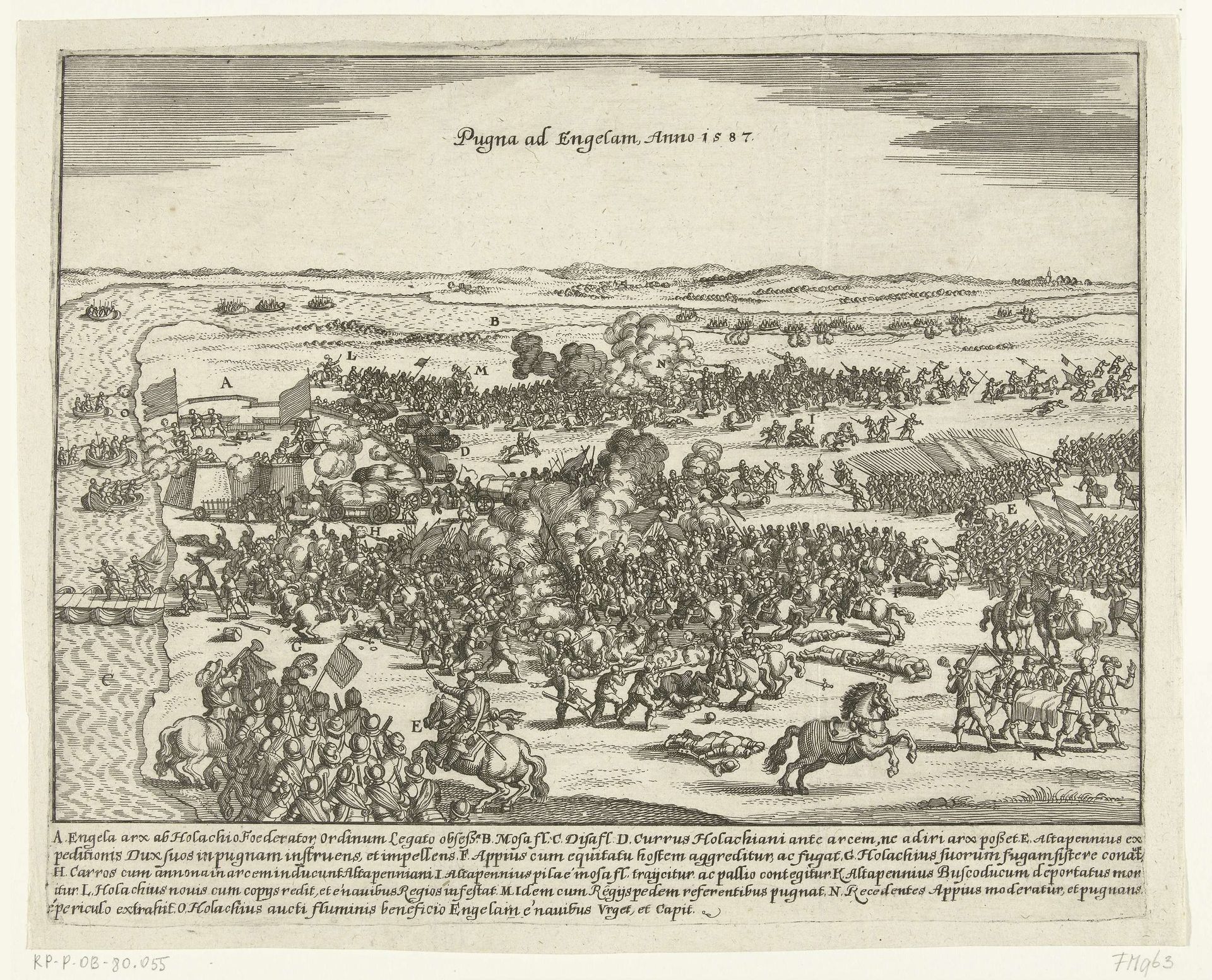 Veldslag bij Engelen, 1587 by Anonymous