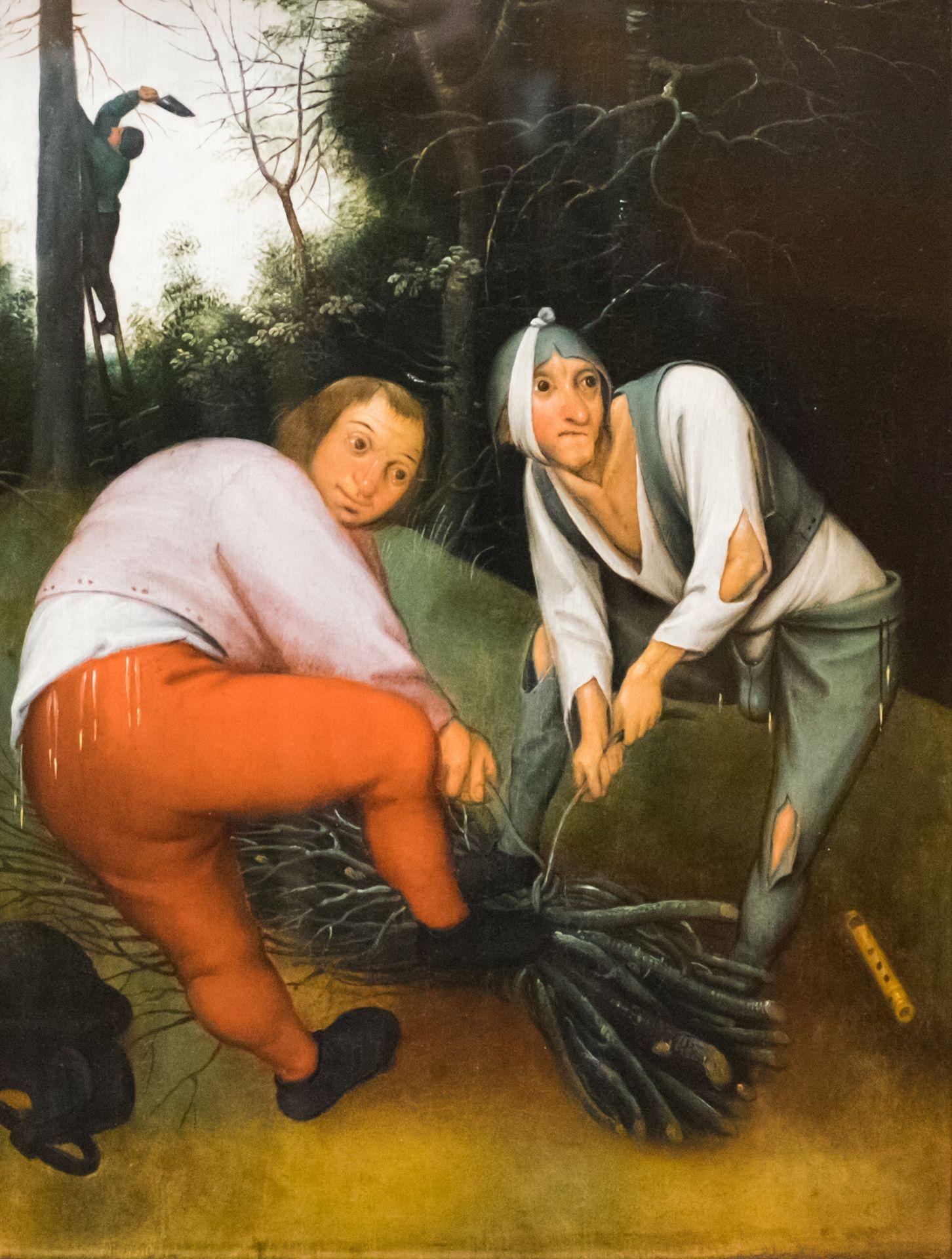 Two Peasants Binding Faggots by Pieter Brueghel the Younger