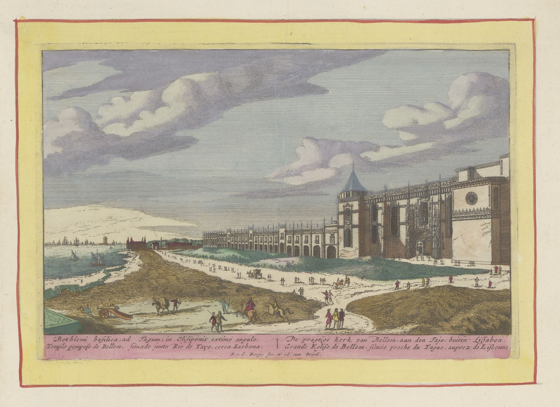 Gezicht op het Hiëronymus Klooster in Belém by Pieter van den Berge