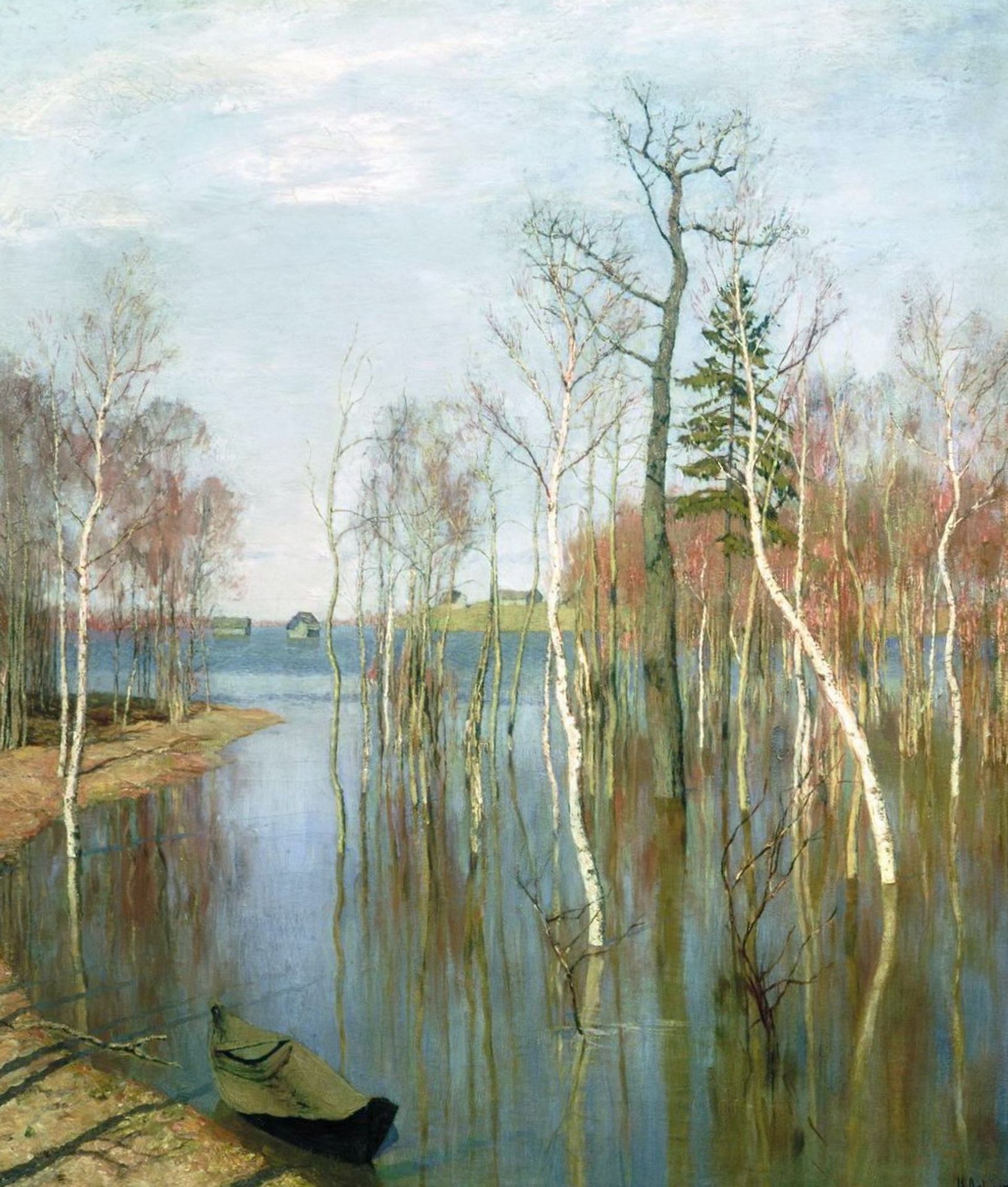 Spring. High waters. by Isaac Levitan