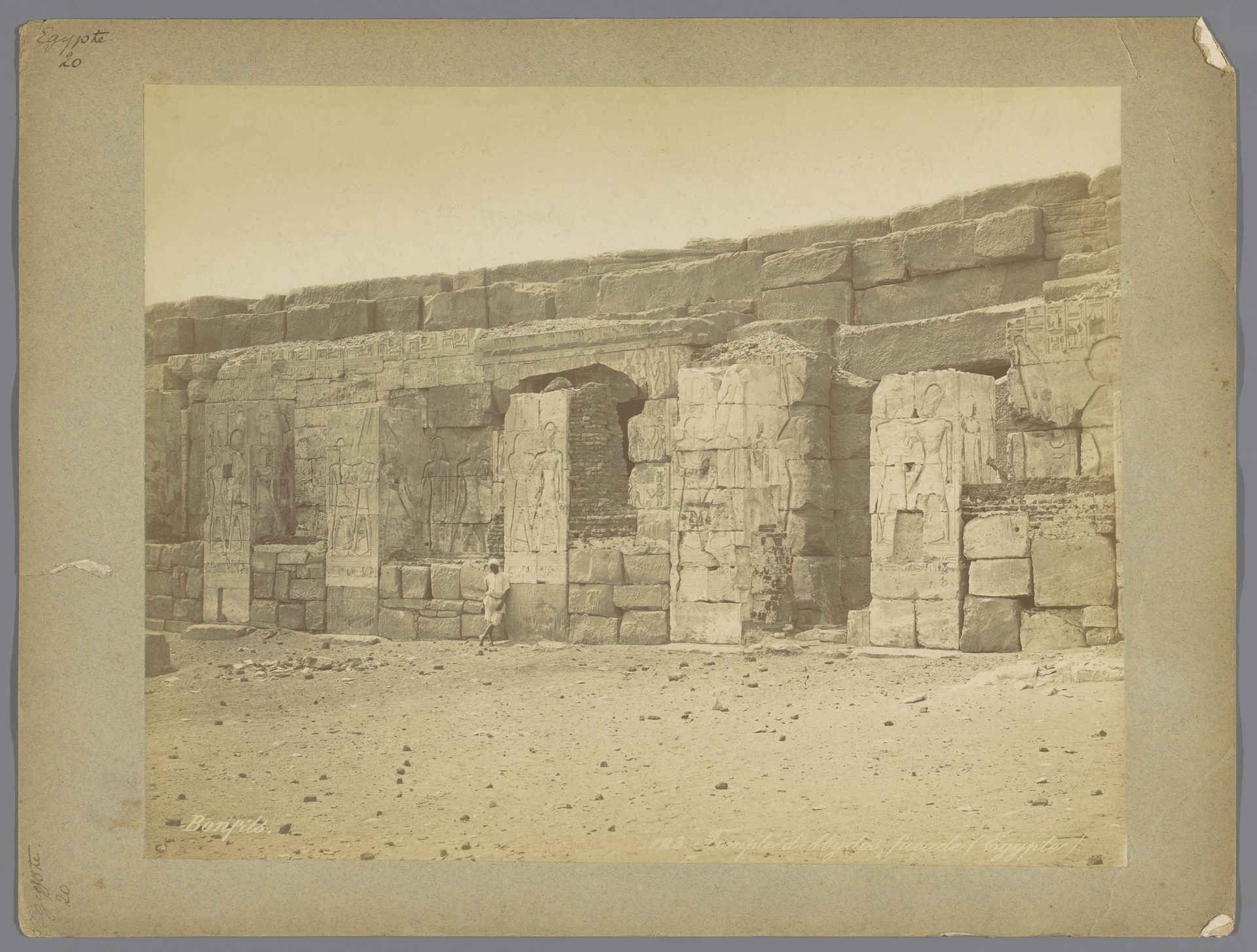 Hiërogliefen van de Tempel van Seti I in Abydos by Maison Bonfils