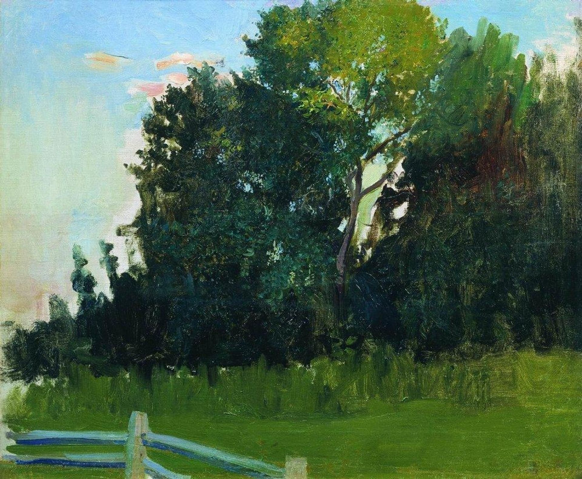 Dunka's Grove. In the estate of Polenovs by Boris Kustodiev