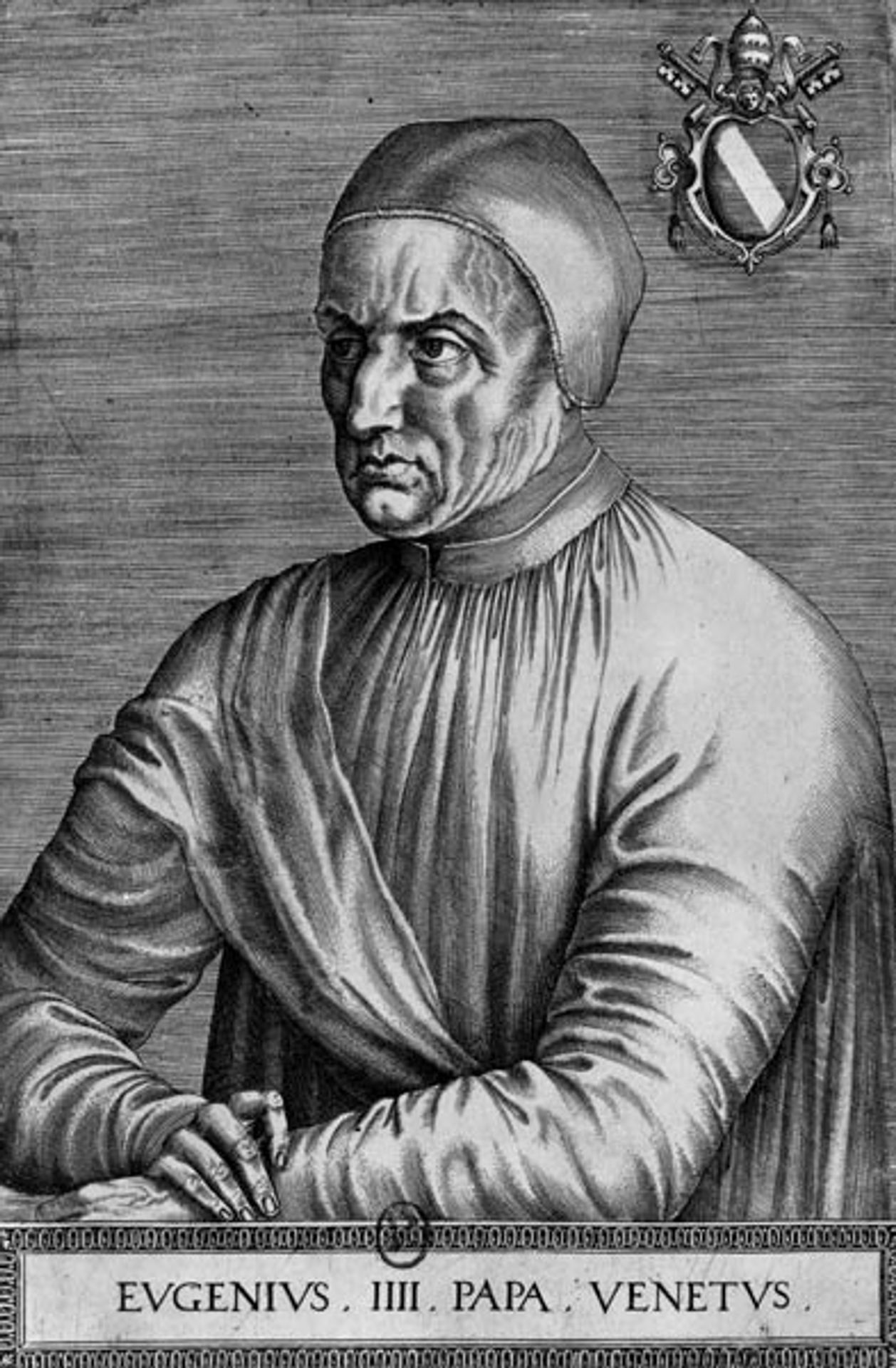 Portrait of Pope Eugene IV by Jean Fouquet