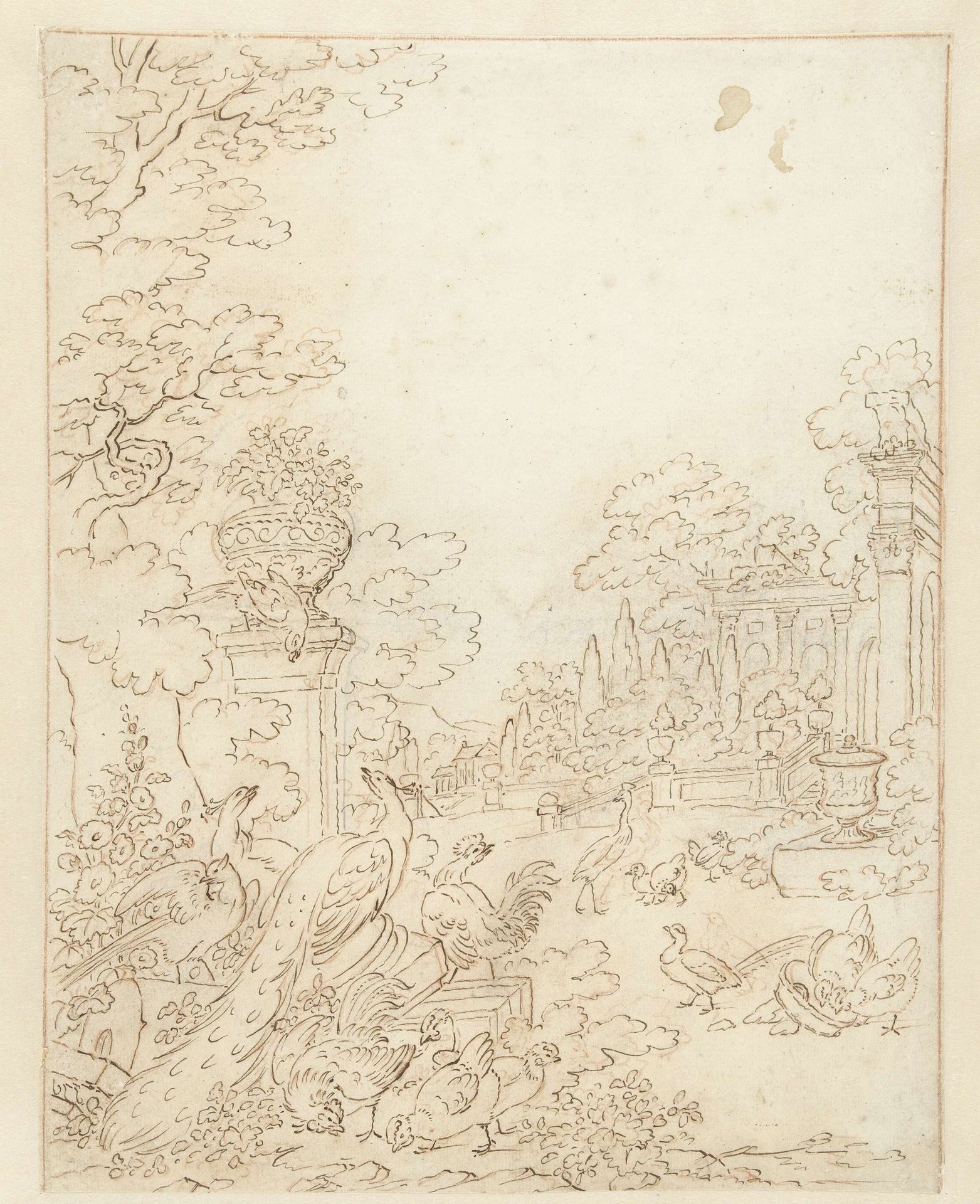 Hoenderhof by Jan Weenix