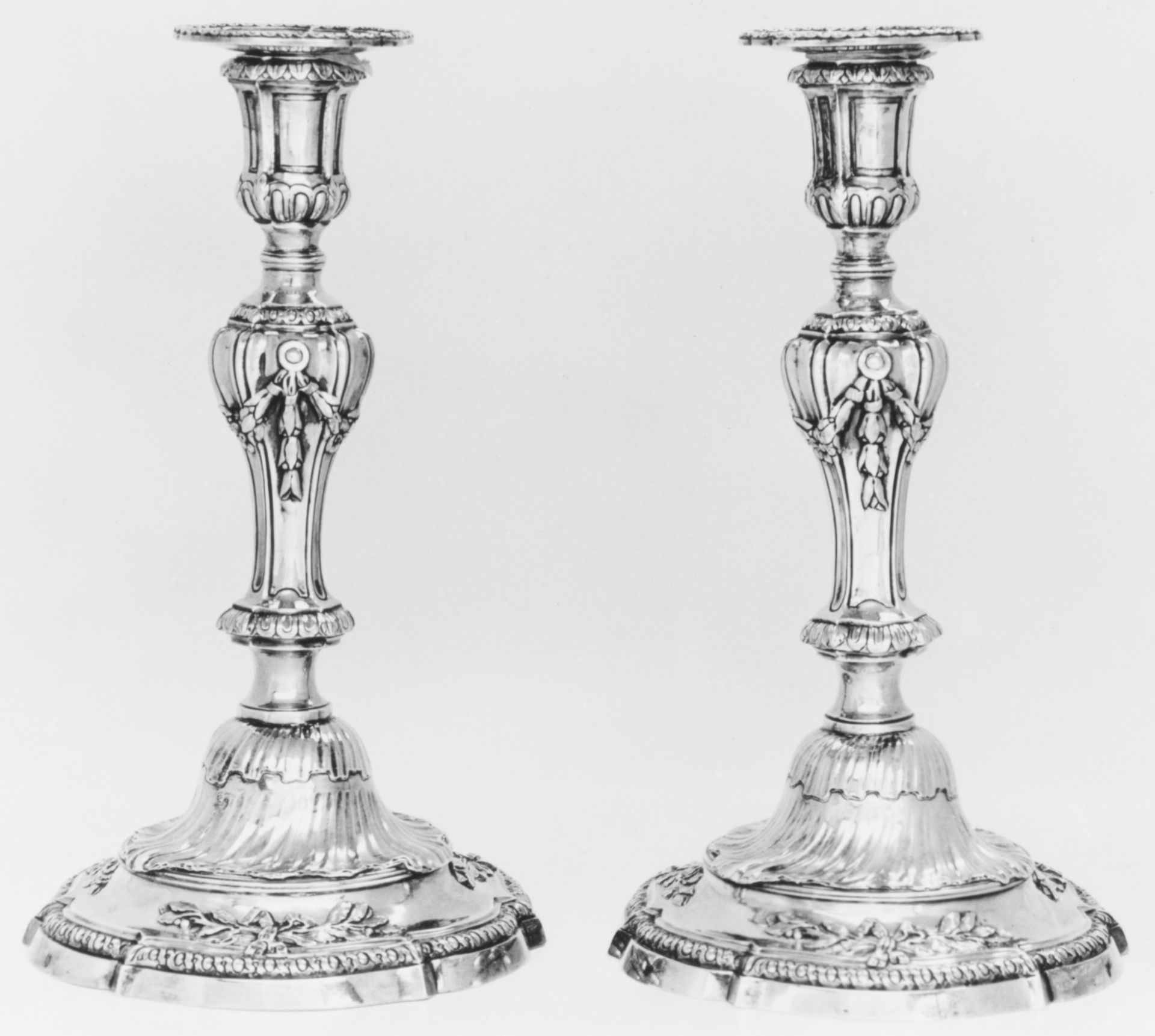 Pair of candlesticks by Jacques-Pierre Marteau