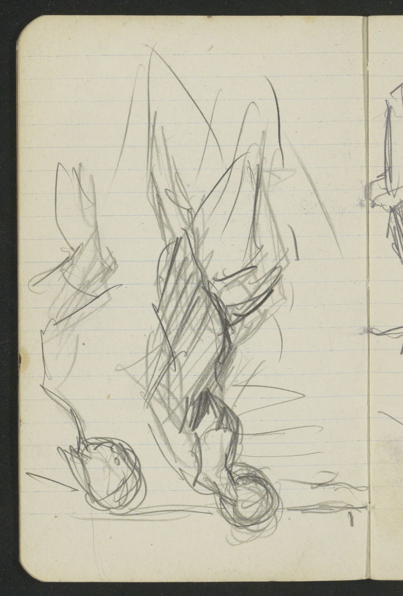 Twee lopende figuren, mogelijk op het strand by Isaac Israels
