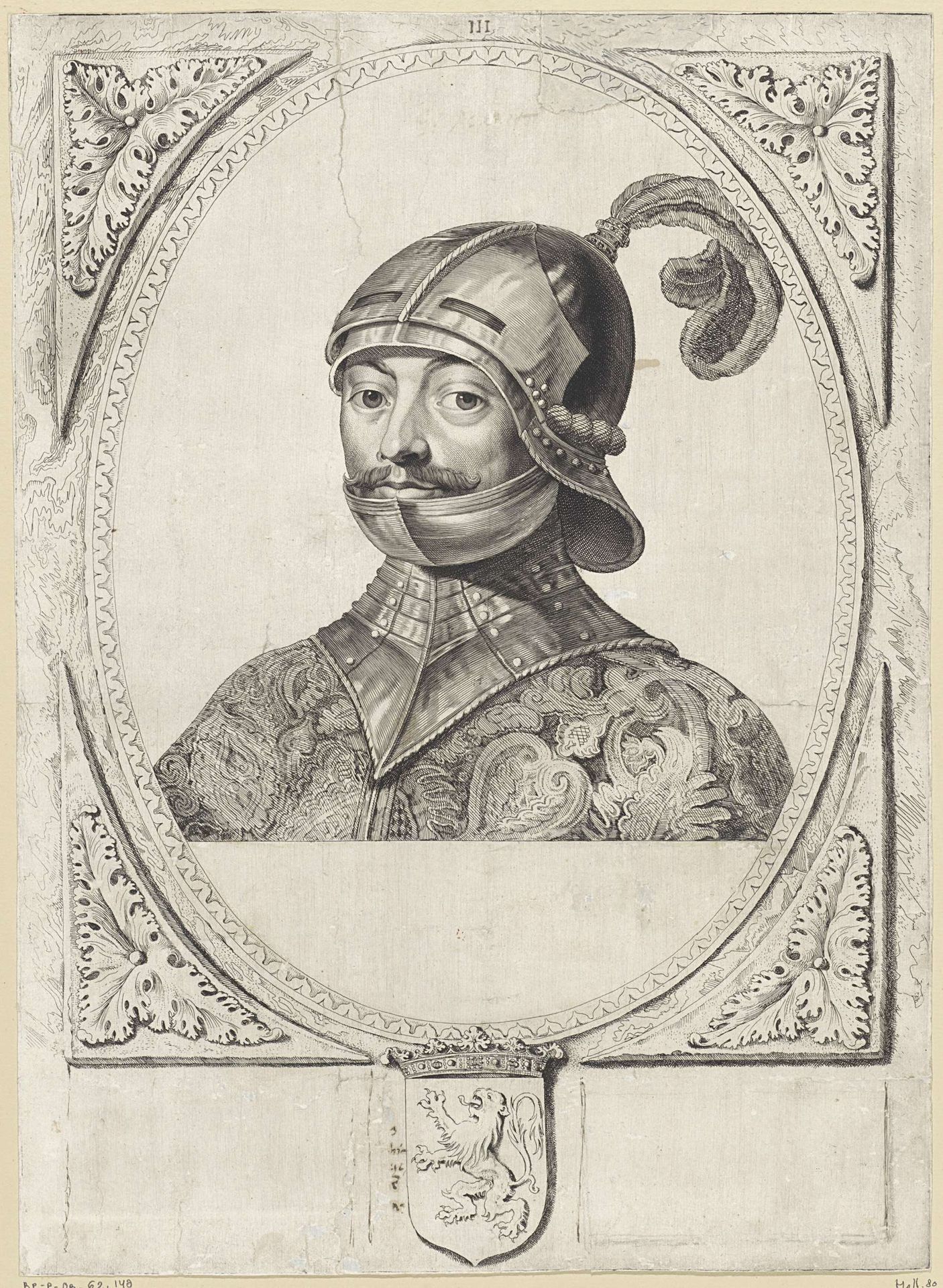Portret van Arnulf, graaf van Holland by Cornelis Visscher