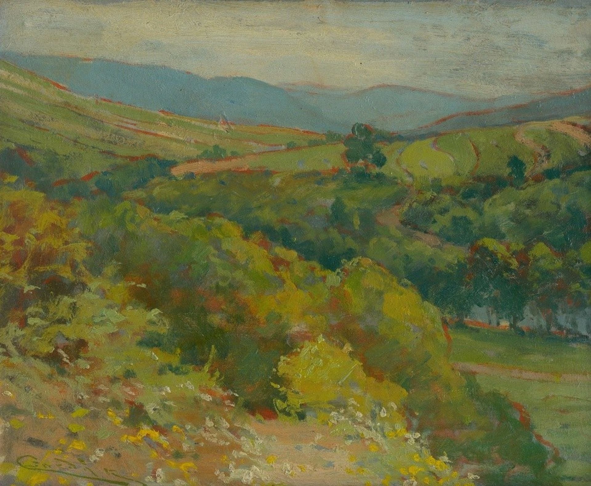 The Hornád Valley by Ťahanovce by Ľudovít Čordák