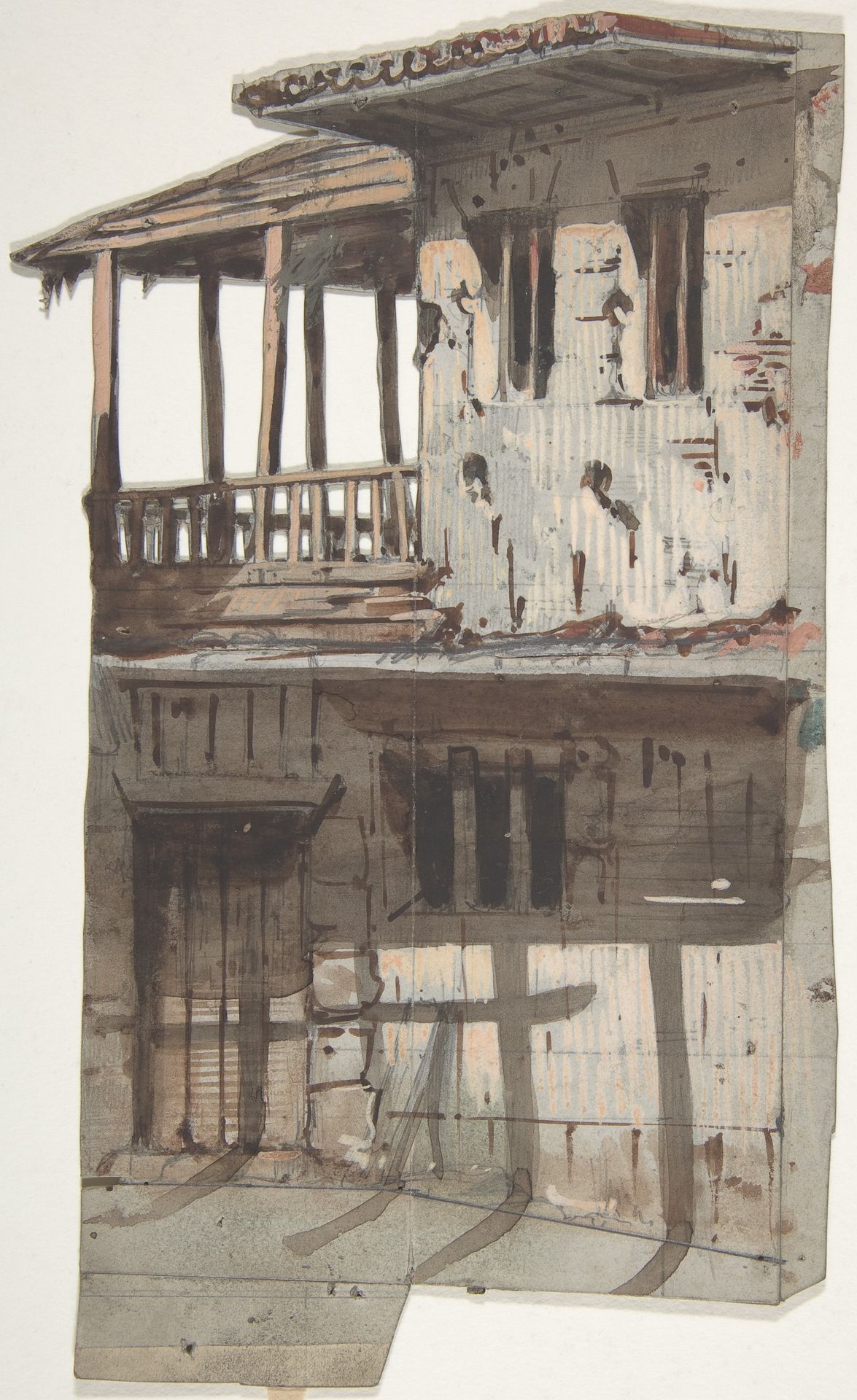 Design for a Stage Set at the Opéra, Paris by Eugène Cicéri