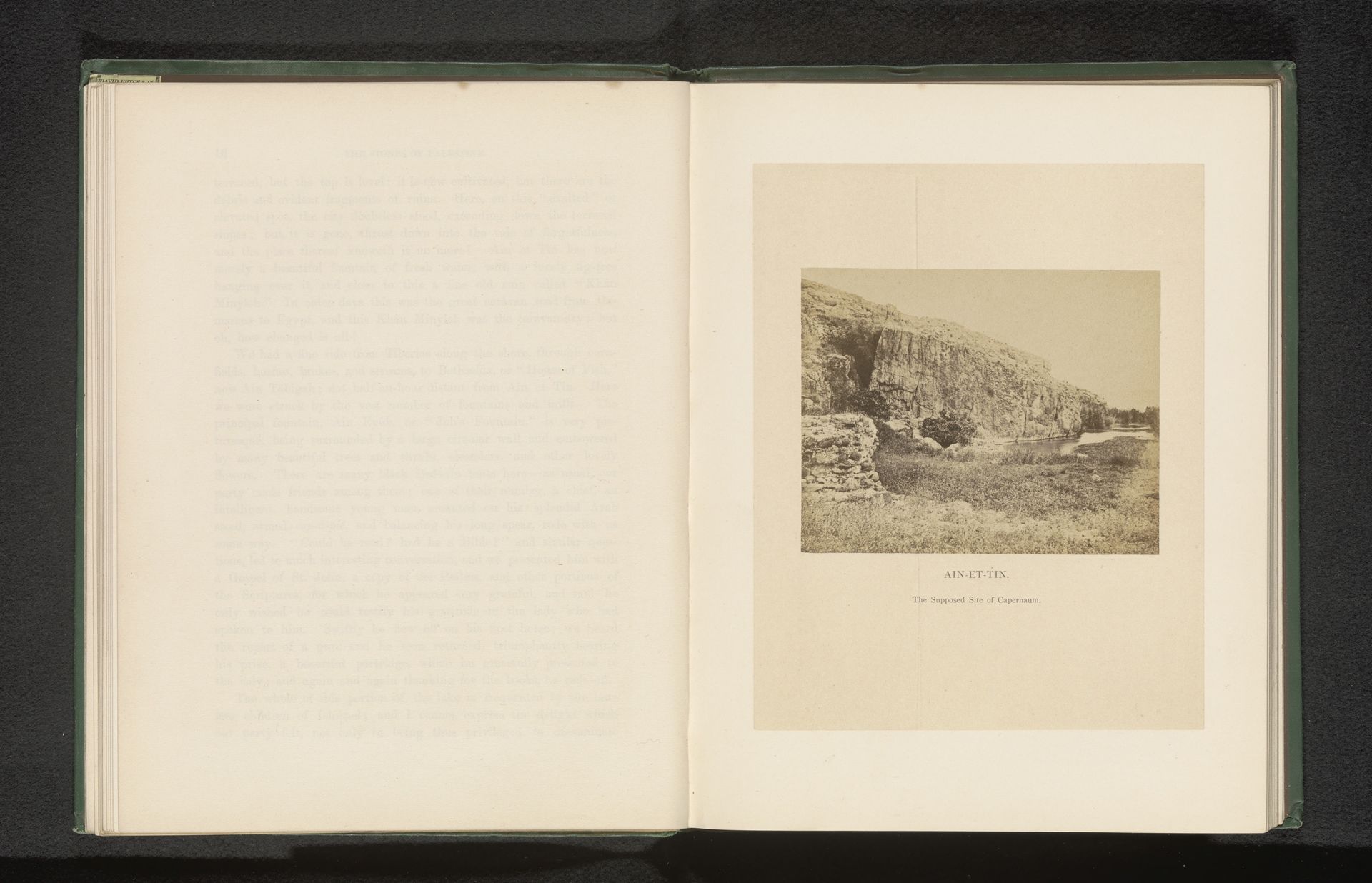 Ain-et-Tin. The supposed site of Capernaum by Francis Bedford