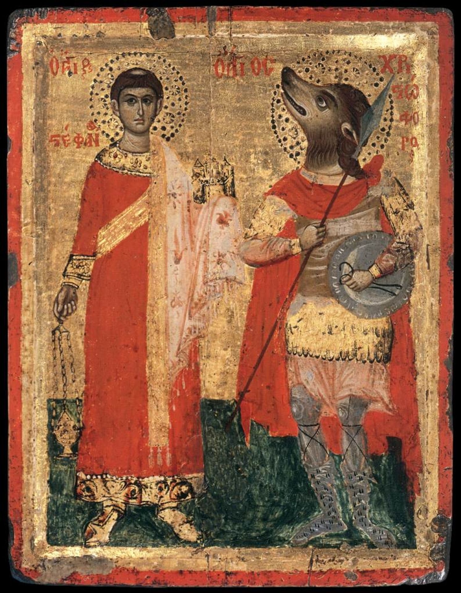 Sts Stephen and Christopher by Orthodox Icons