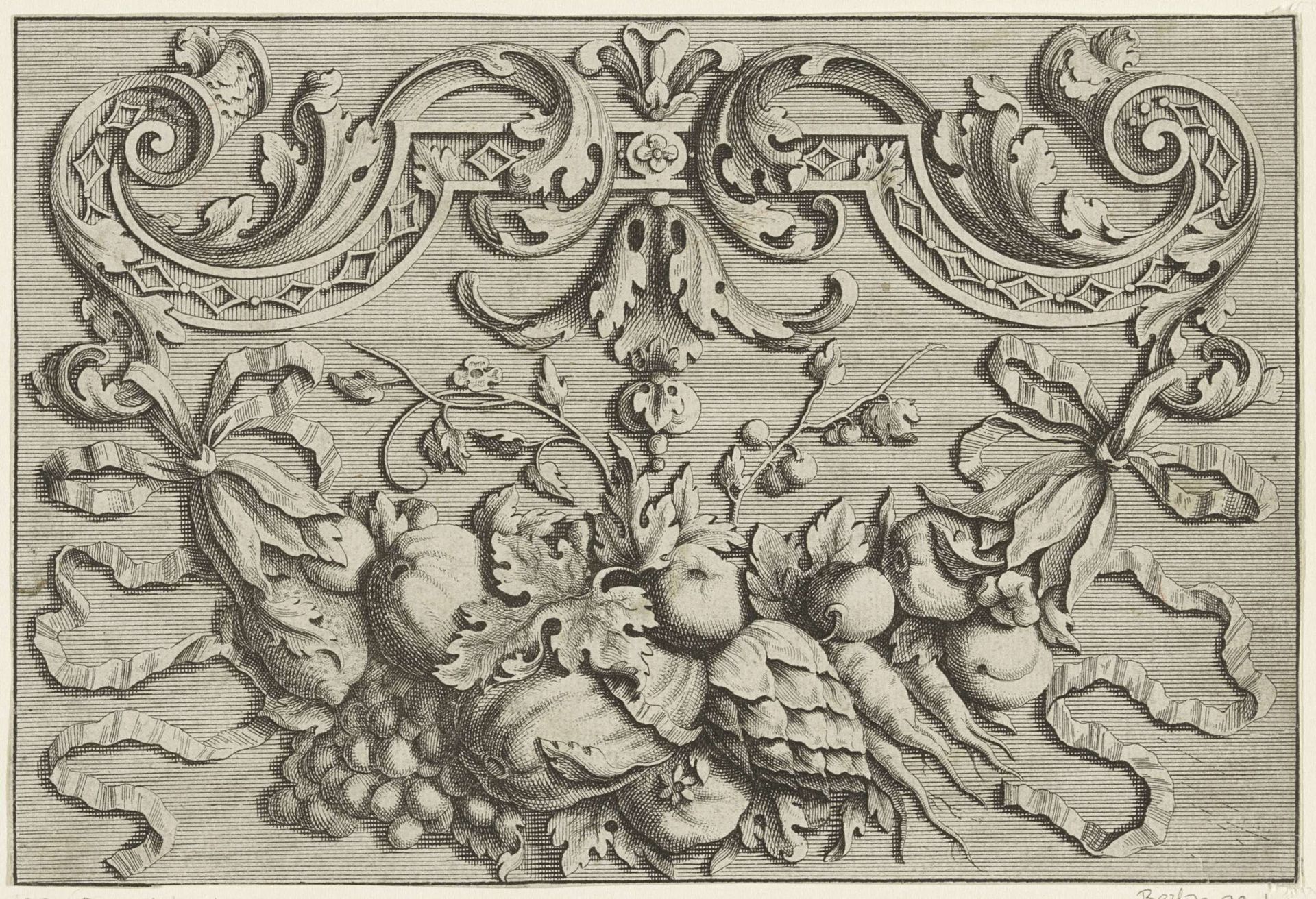 Guirlande van fruit by Anonymous