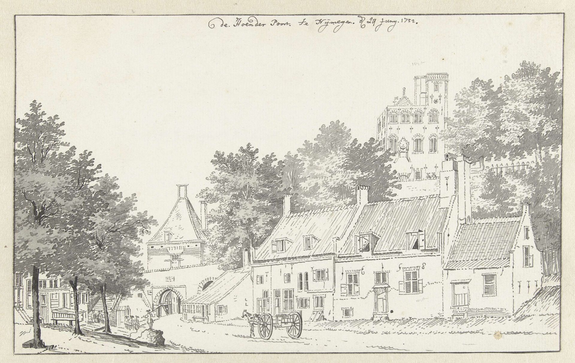 De Hoenderpoort te Nijmegen by Jan de Beijer