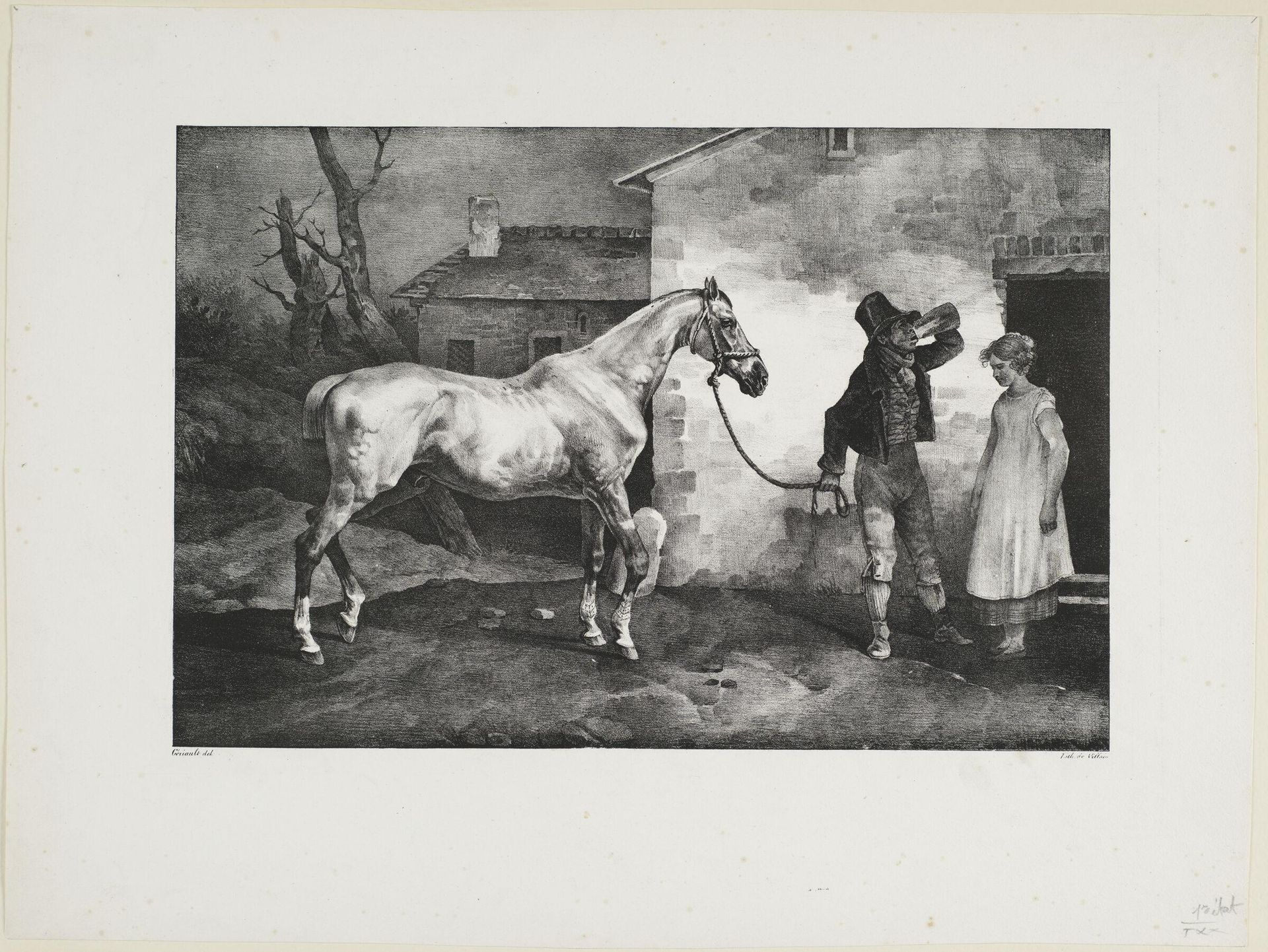 Old Horse at the Door of a Tavern by Théodore Géricault