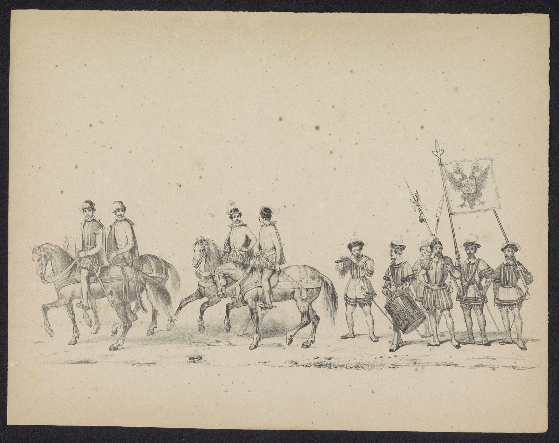 Maskerade van de Utrechtse studenten, 1846 (plaat 6) by Carel Christiaan Antony Last