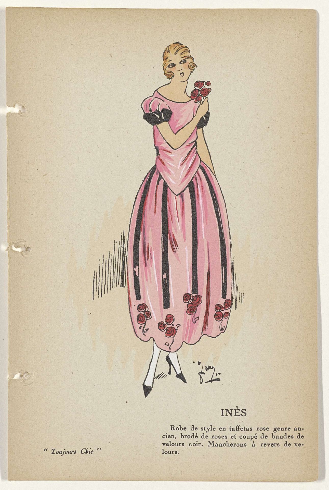 Toujours Chic, Toilettes de Soirées, Hiver 1921-1922: Ines by G-P. Joumard