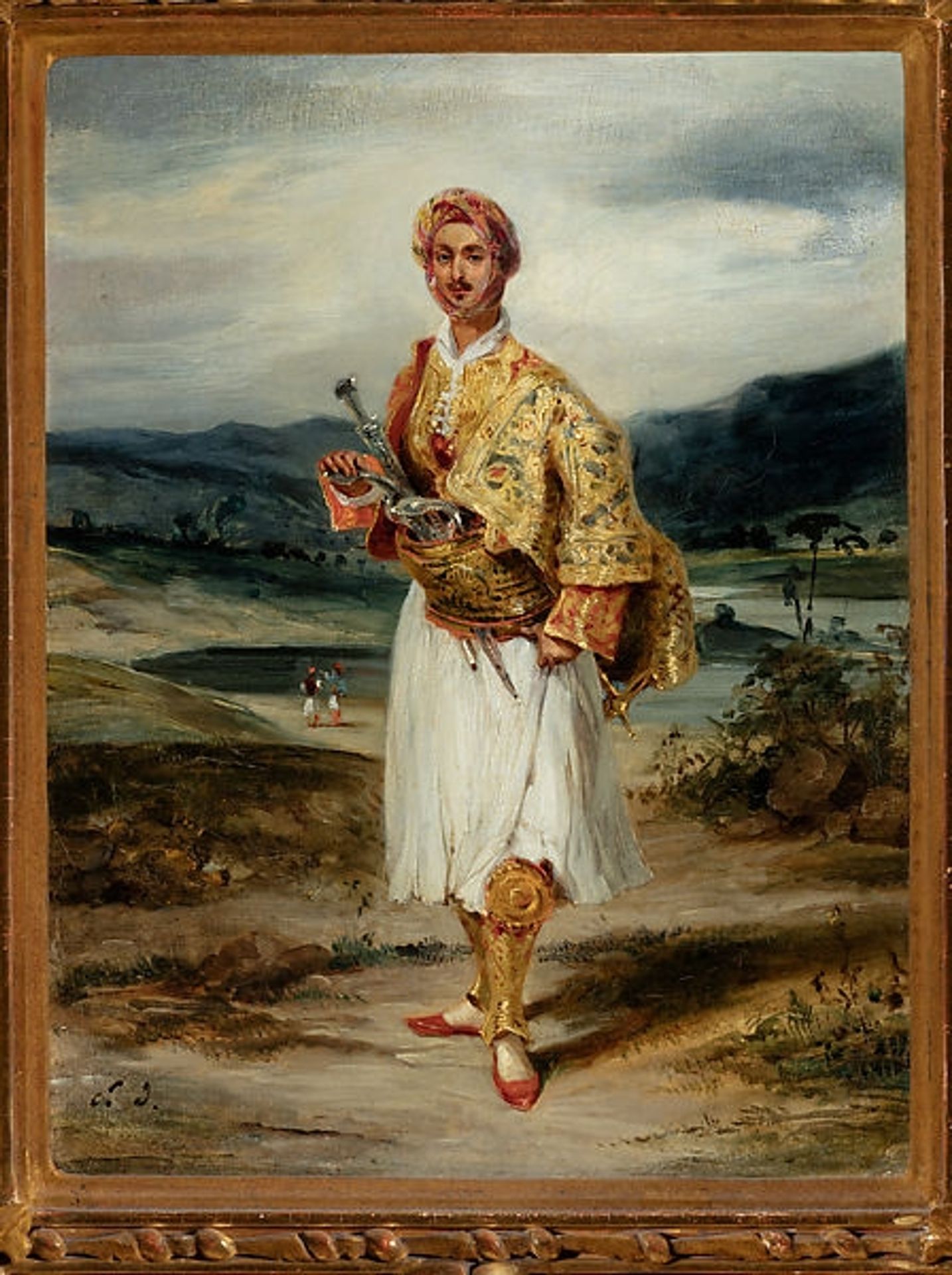 Count Demetrius de Palatiano in Suliot Costume by Eugène Delacroix