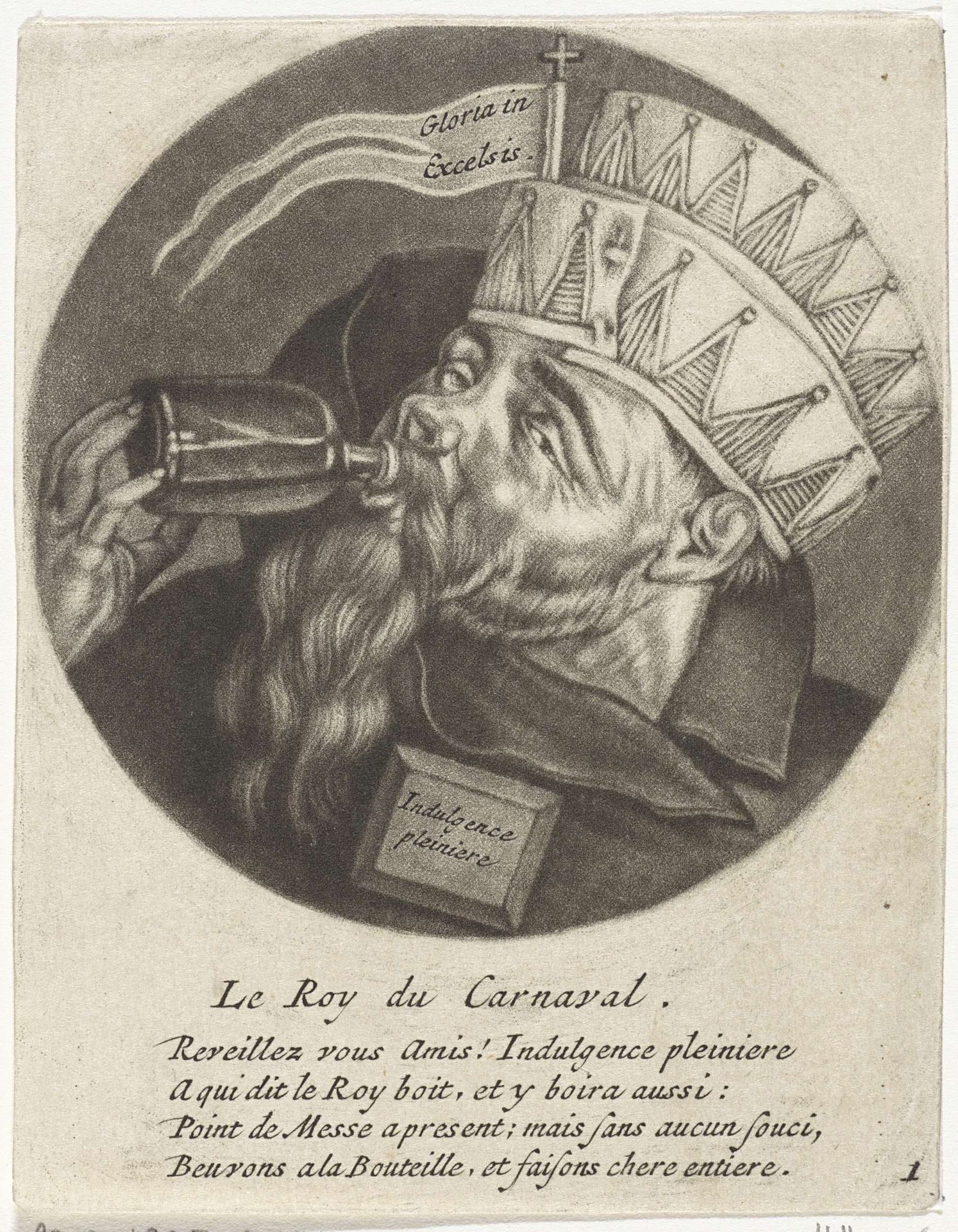 Monnik als prins Carnaval by Jacob Gole