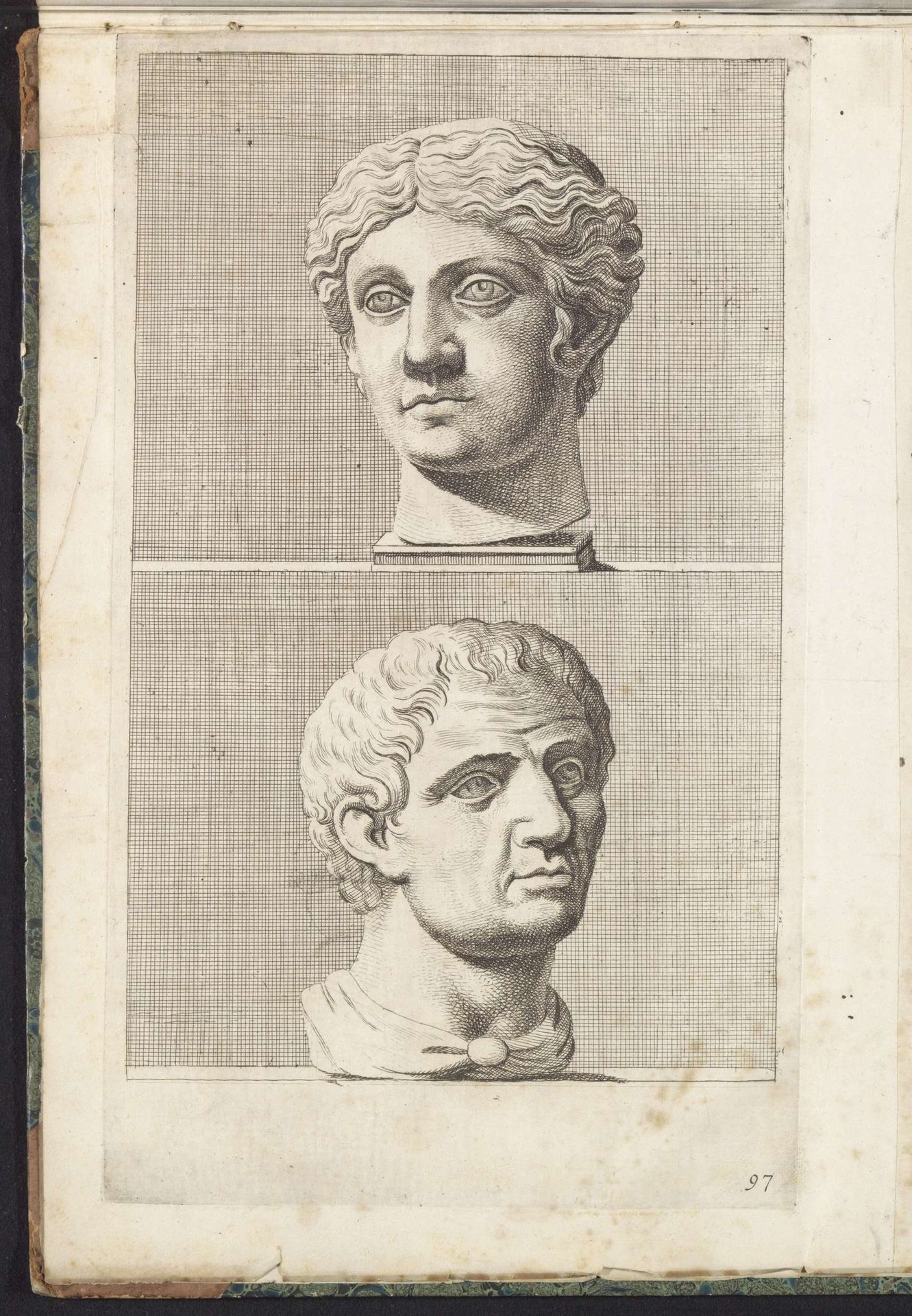 Buste van een vrouw en een man by Hubert Quellinus