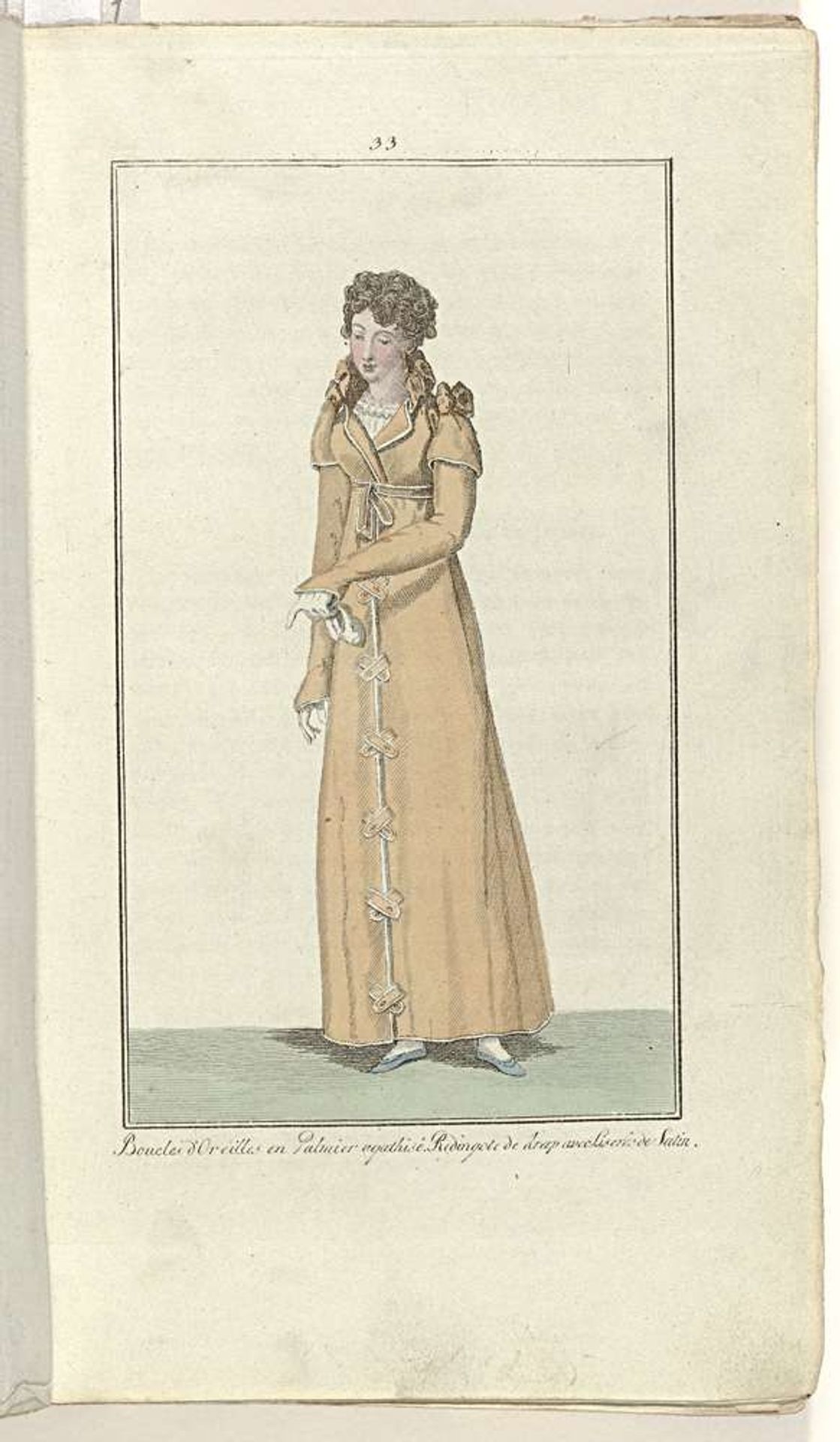 Elegantia, of tijdschrift van mode, luxe en smaak voor dames, Januari 1808, No. 33: Boucles d'oreilles en Palmier agatisé... by Anonymous