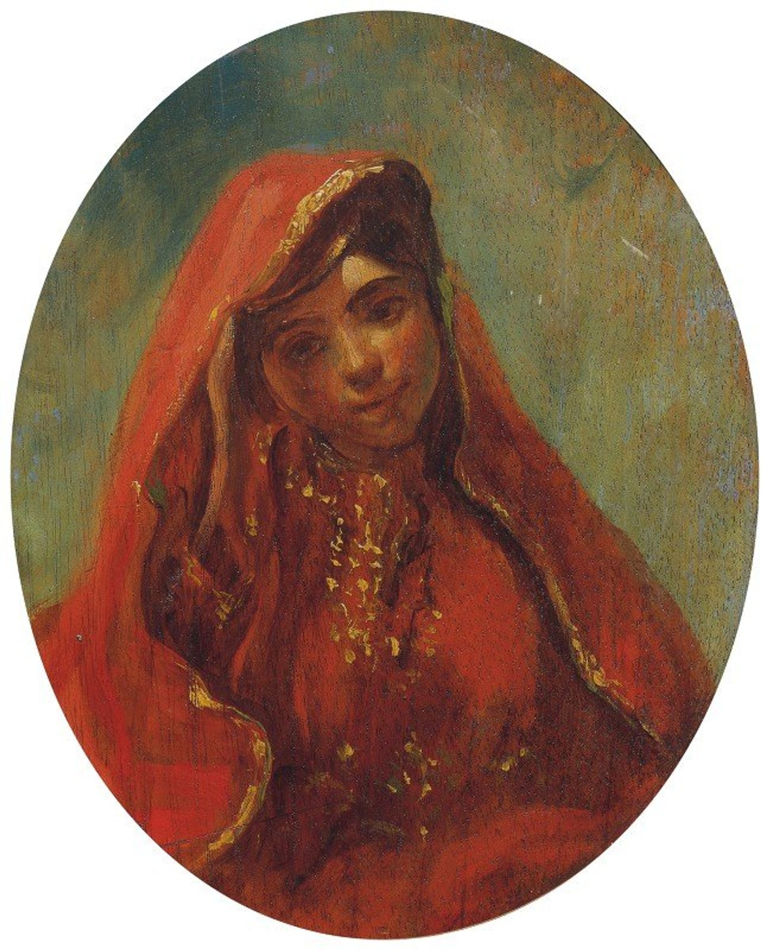 Halbfigur Einer Marokkanerin by Eugène Delacroix