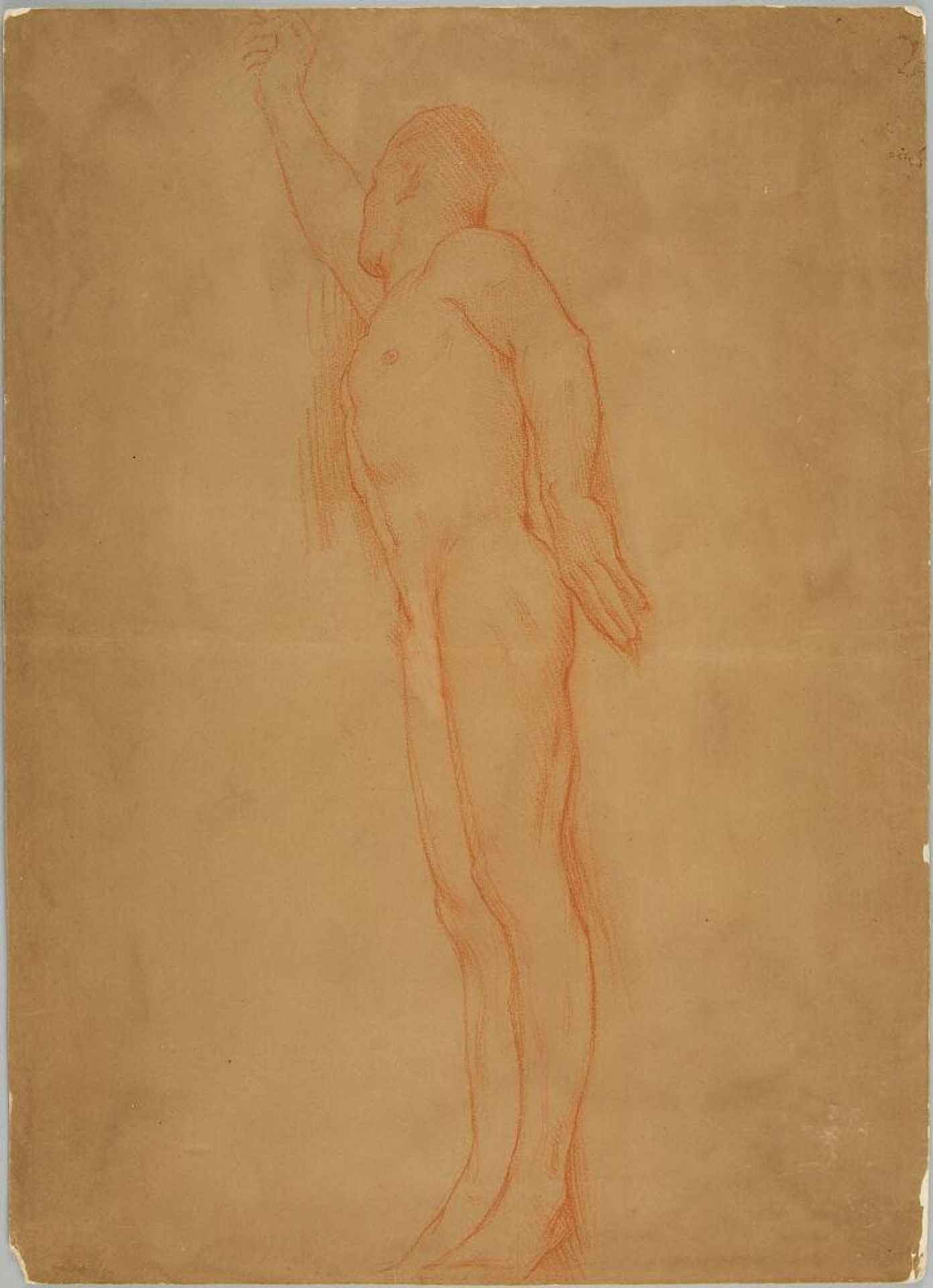 Reclining Male Nude by Dennis Miller Bunker