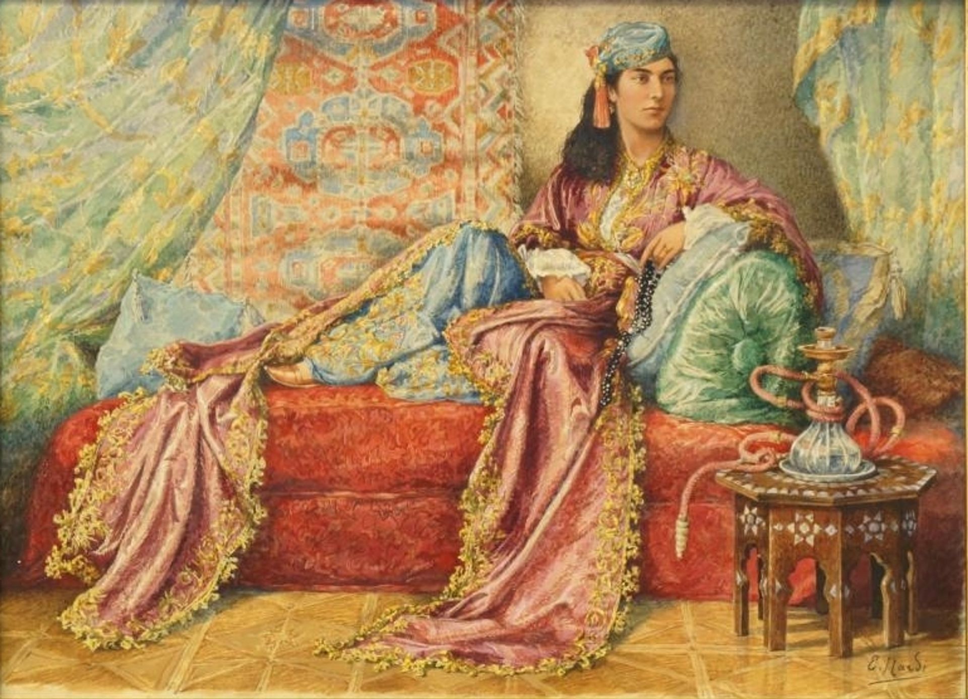 Bohemian Orientalist boudoir by Enrico Nardi