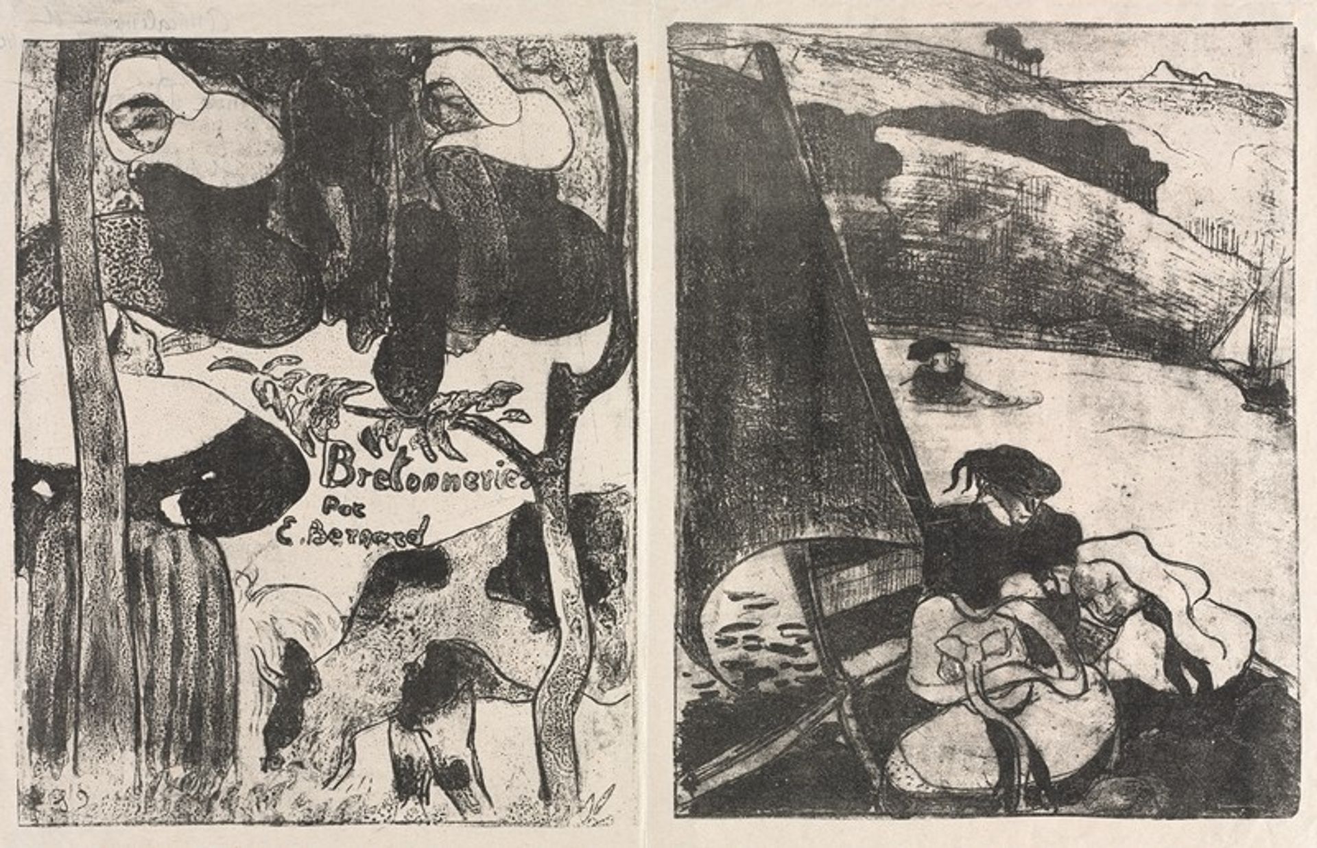 Les Bretonneries by Emile Bernard