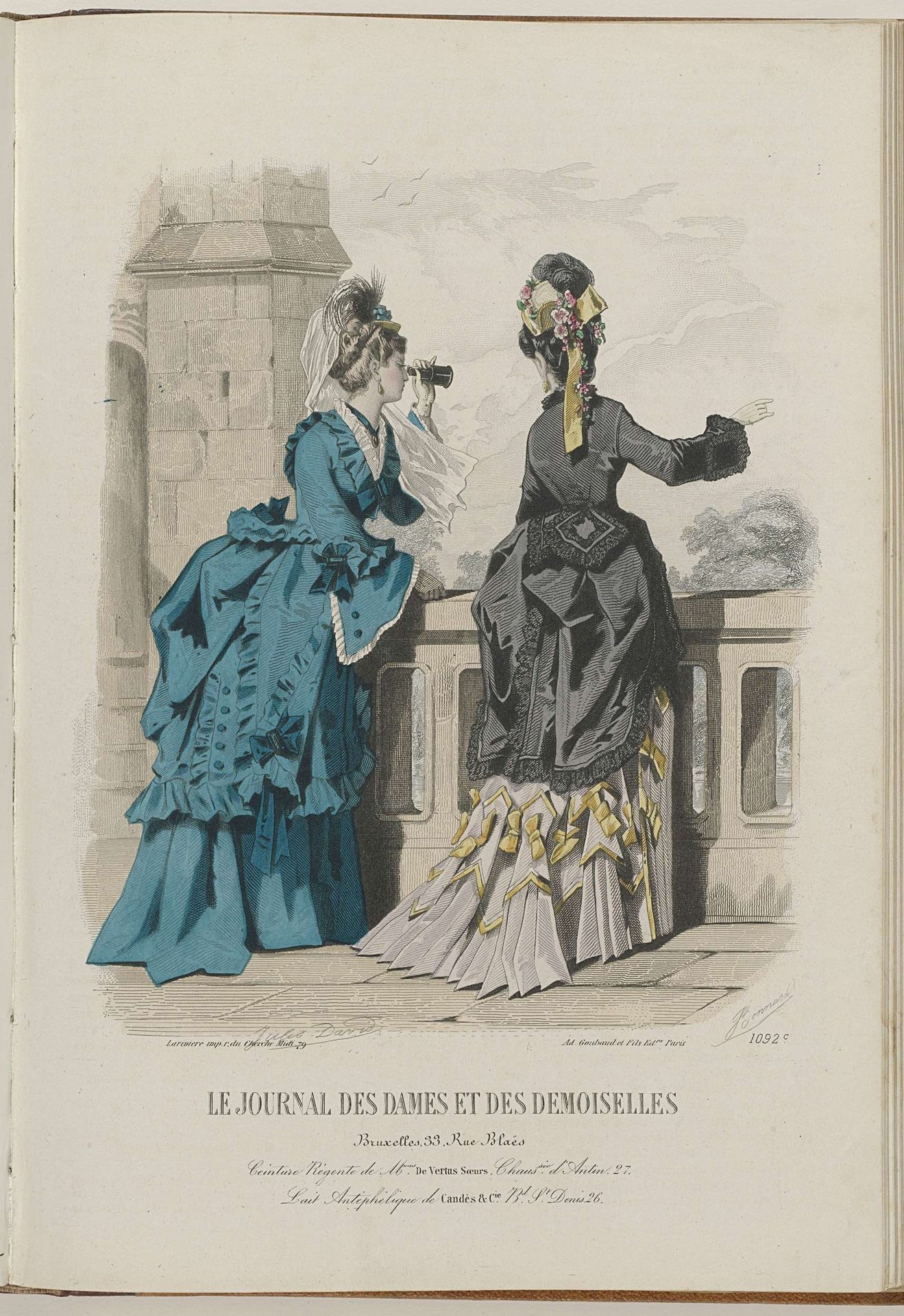 Journal des Dames et des Demoiselles, 15 Novembre 1872, no. 1092c by Jules David