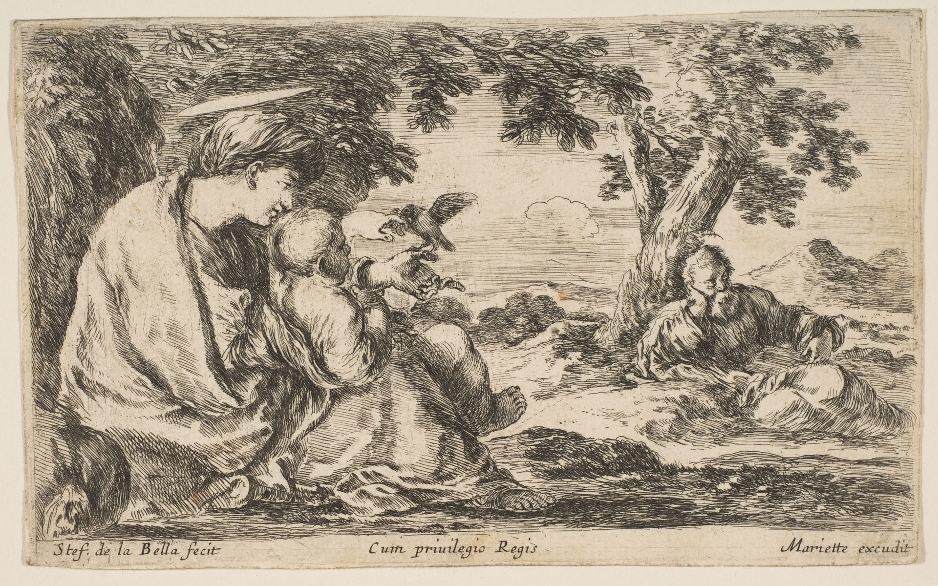 Rest on the Flight into Egypt by Stefano della Bella