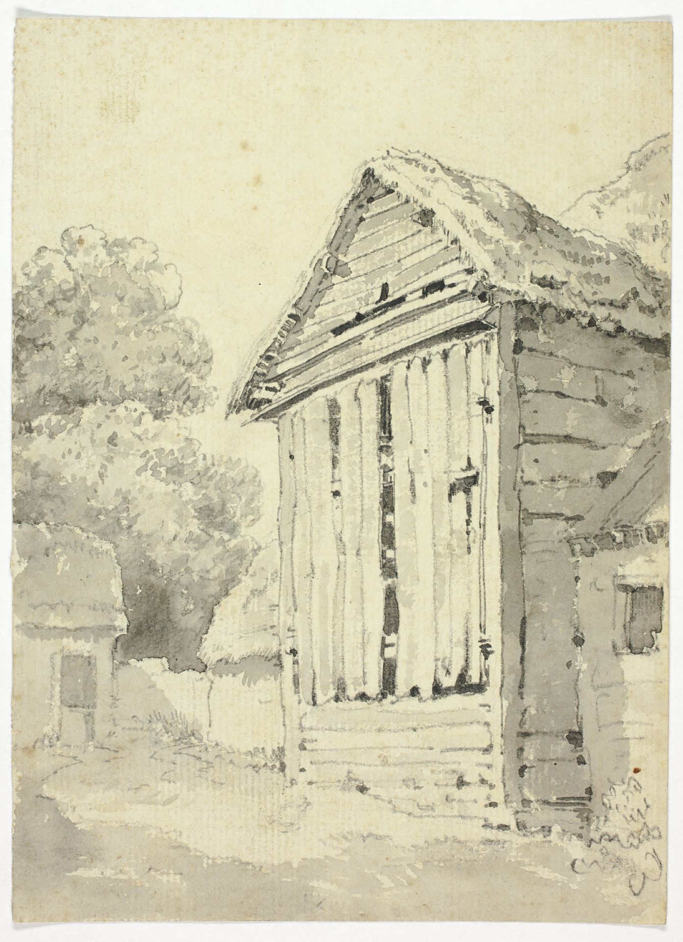 Side of Rotting Barn by Anonymous