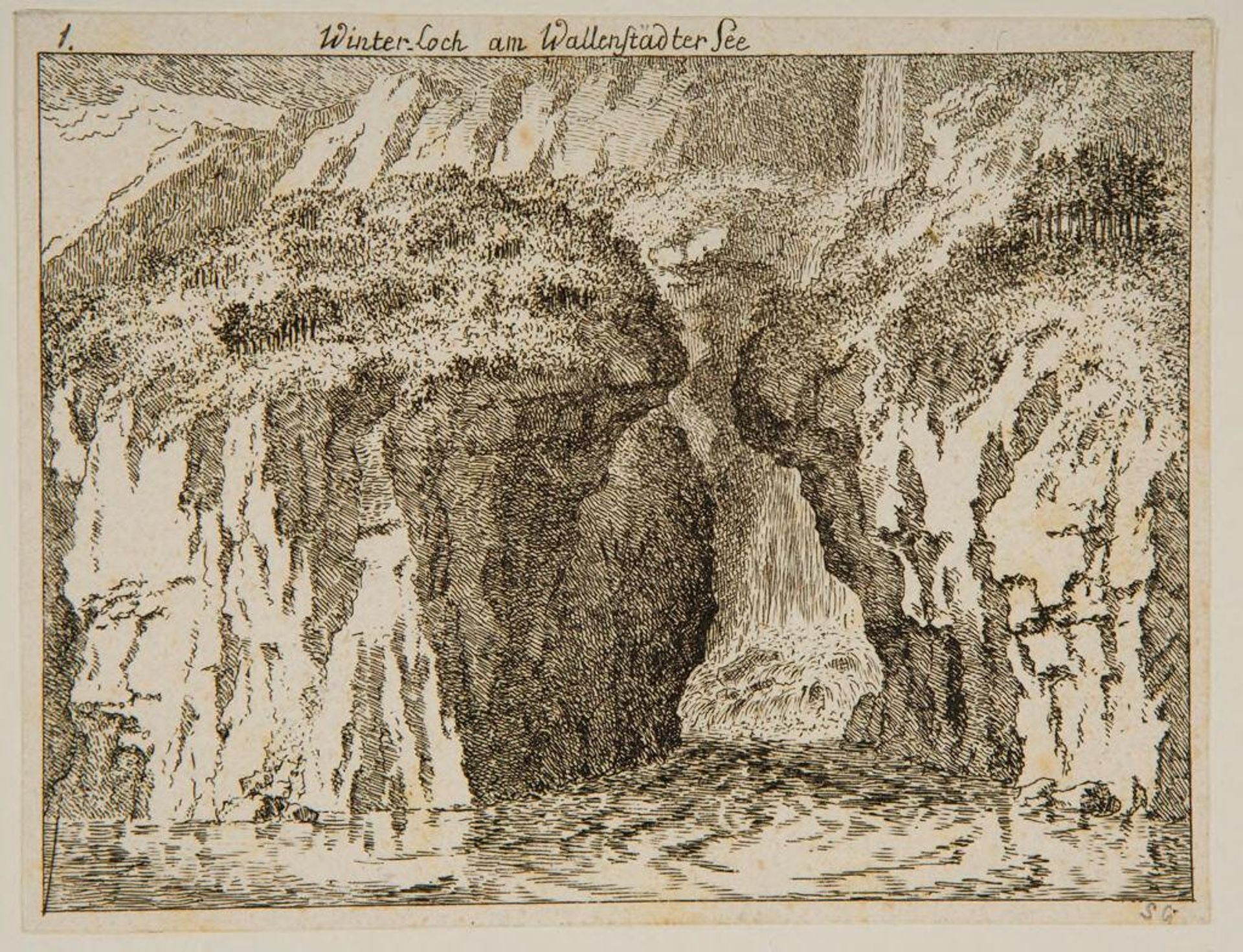 Winter Loch, Lake of Walenstadt by Salomon Gessner